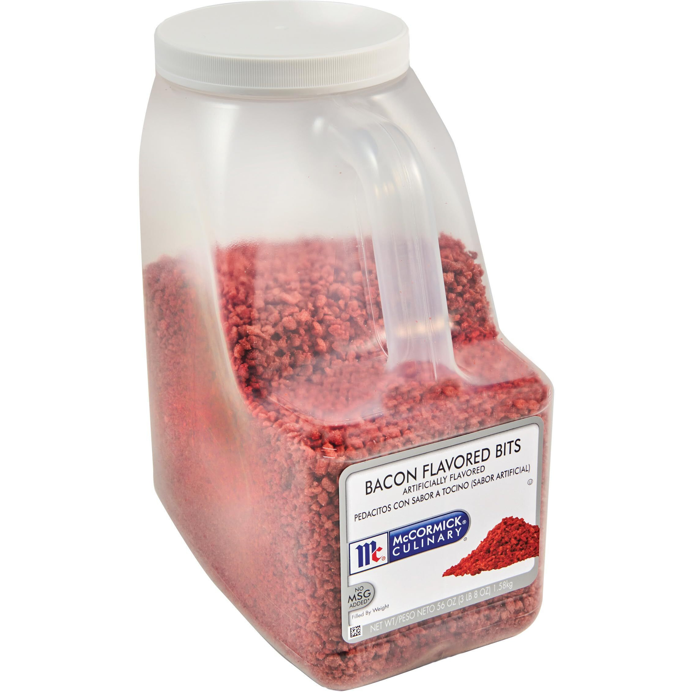 Mccormick Culinary Bacon Flavored Bits, 3.5 Lb (Pack Of 3) - Three 3.5 Pound Containers Of Plant-Based Bacon Bits For Toppings On Salads, Soups, Potatoes, Vegetarian Dishes, And More