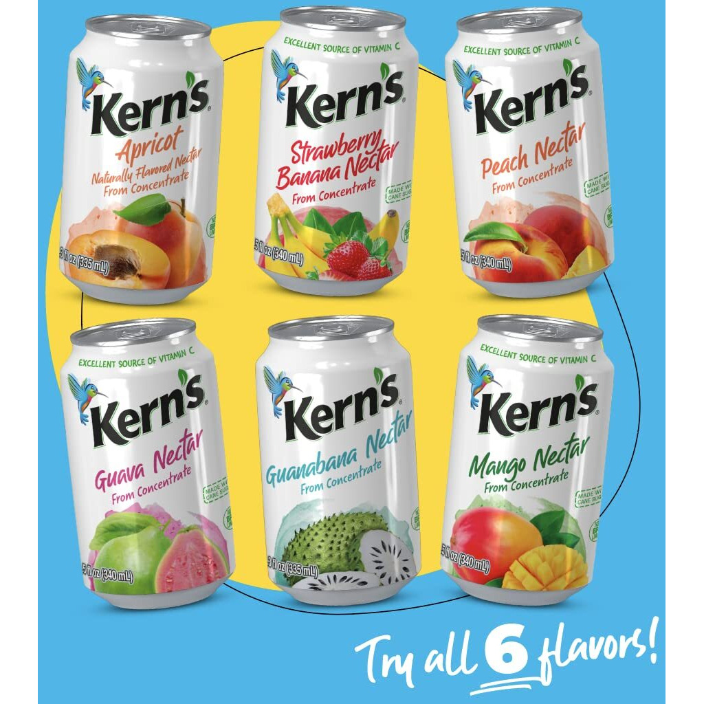 Kern's Apricot Nectar, 11.3 Fl Oz (Pack Of 24)