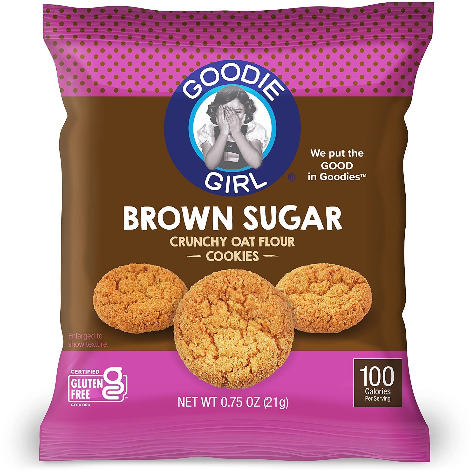 Goodie Girl, Mini Brown Sugar Cookie Snack Packs | Gluten Free, Peanut Free | 100 Calories (24 Pack)