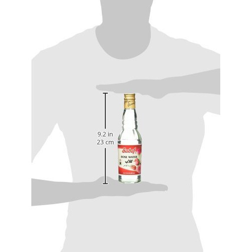 Sadaf Rose Water Glass Bottle, 10 Fl. Oz.
