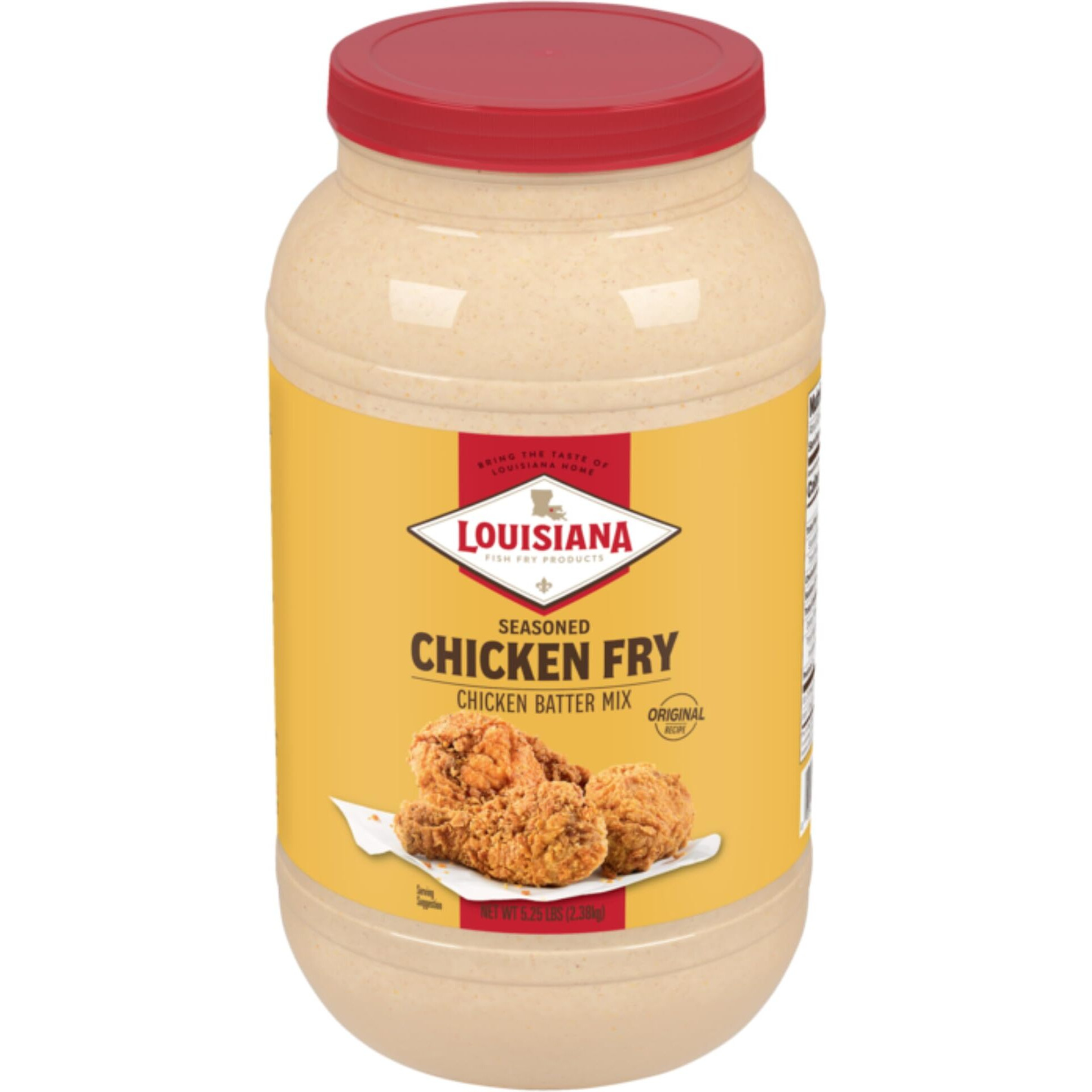 Louisiana Seasoned Chicken Fry Batter 1 Gallon - Crispy Southern Coating Mix For Fried Chicken - Delicious And Convenient Coating Filled With Cajun Flavor - Easy To Make Recipe - Just Add Water