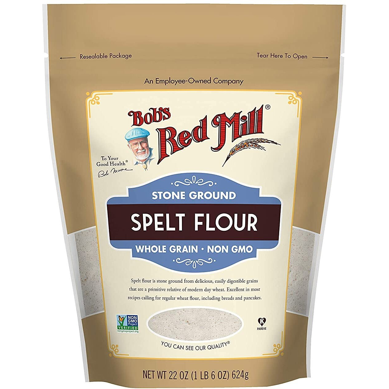 Bob's Red Mill Spelt Flour, 22 Ounce (Pack Of 4)