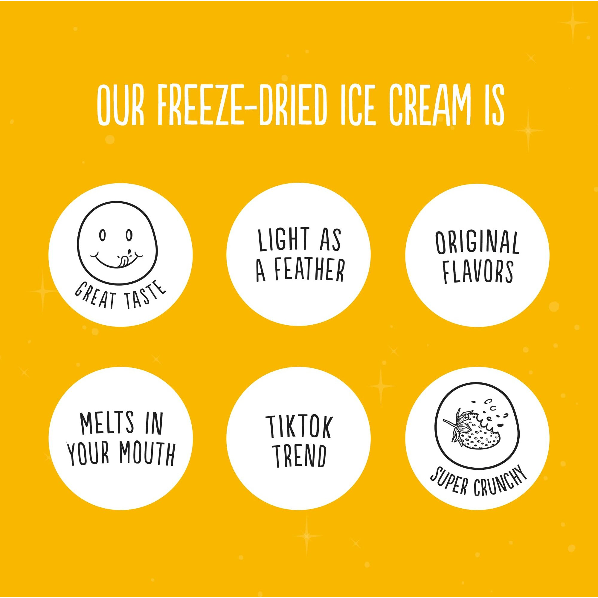 Super Garden Freeze Dried Ice Cream Chocolate | Crunchy And Creamy Freeze Dried Candy | Chololate Ice Cream Loved By Kids | Perfect Backpacking Food | No Melting Freeze Dried Dessert For On-The-Go Enjoyment | 1.41Oz