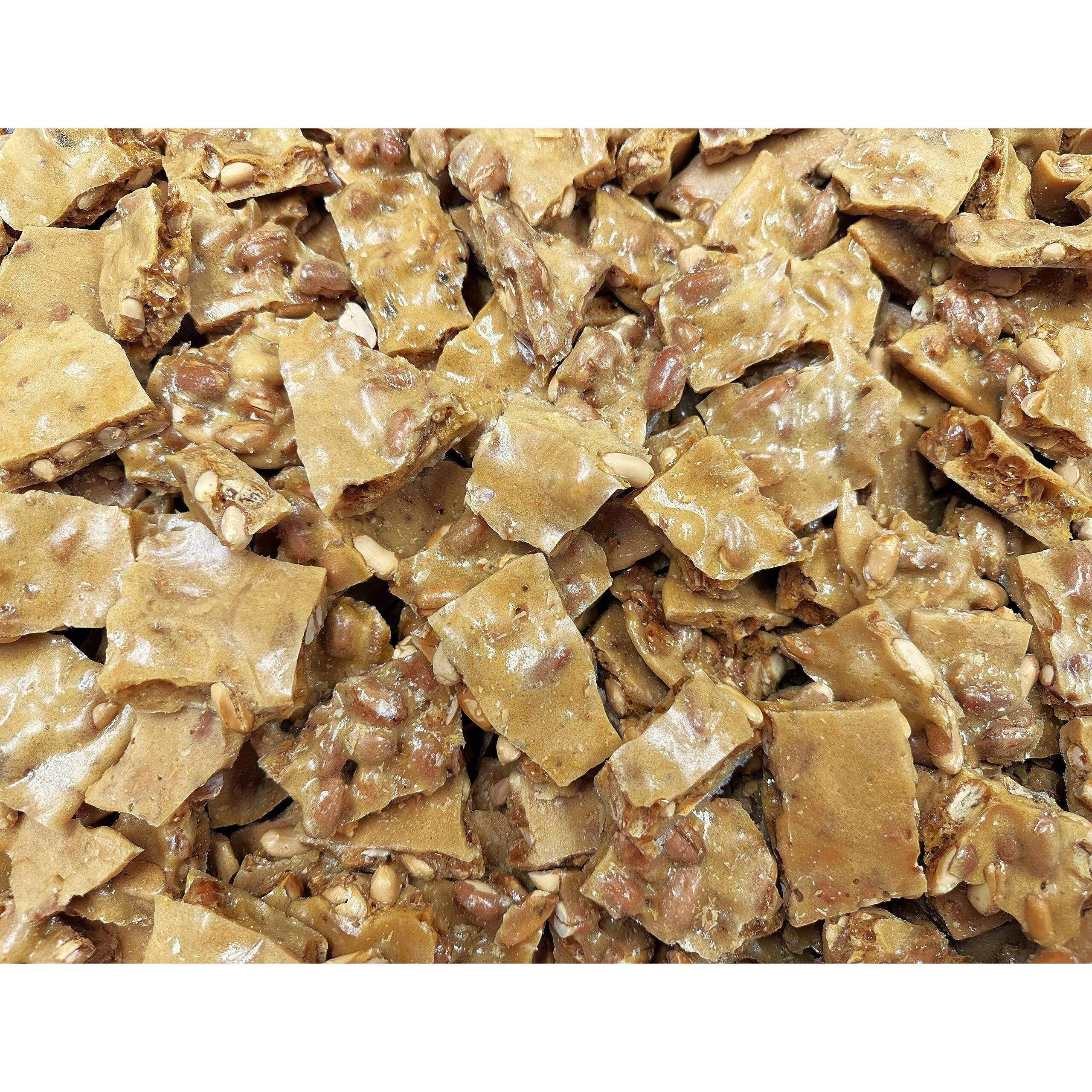 Grannys Confections Premium Handmade Peanut Brittle, Loaded With Peanuts, Just Like Granny Used To Make. Gourmet Peanut Brittle Candy. One Pound Bag (16Oz)