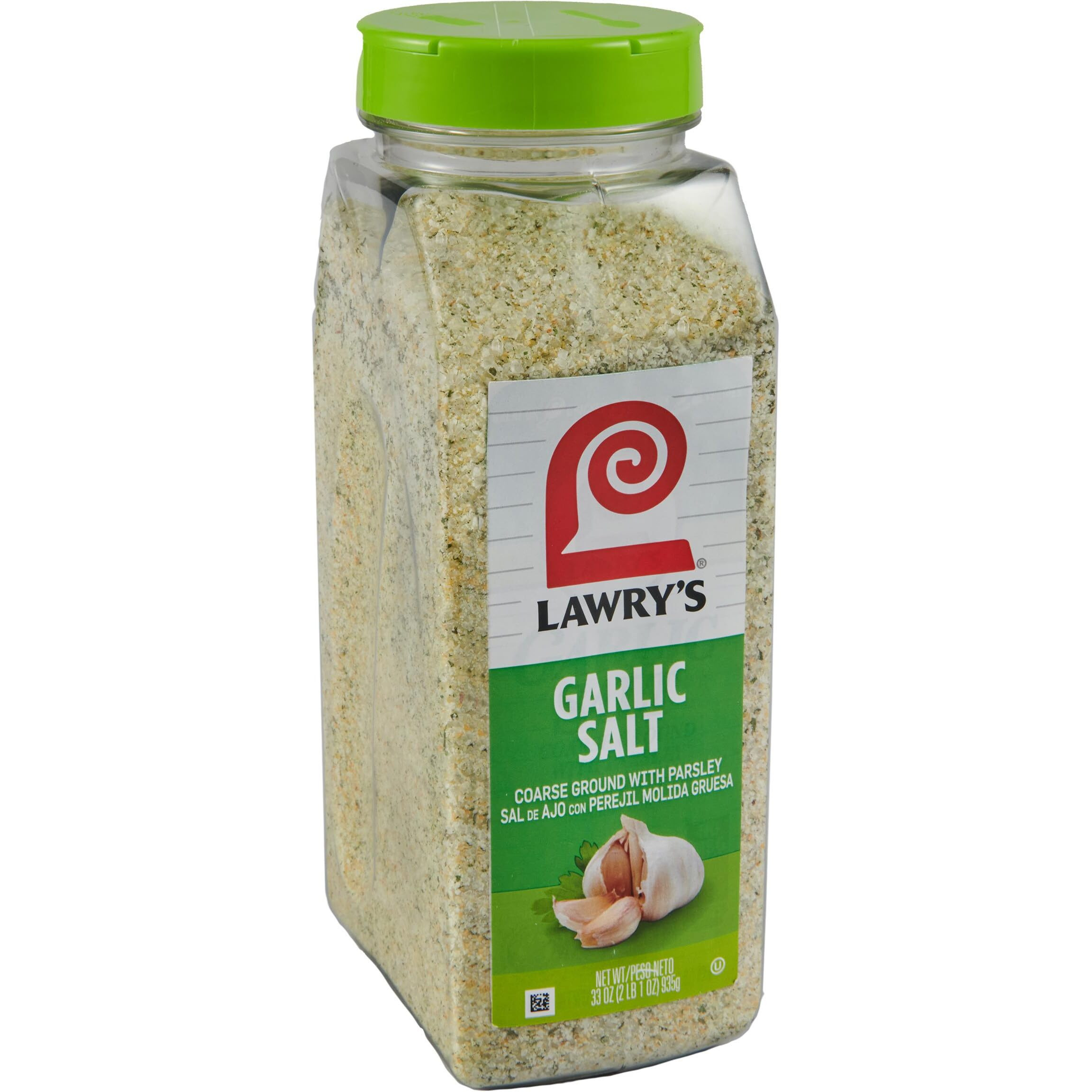 Lawry's Coarse Ground With Parsley Garlic Salt, 33 Oz