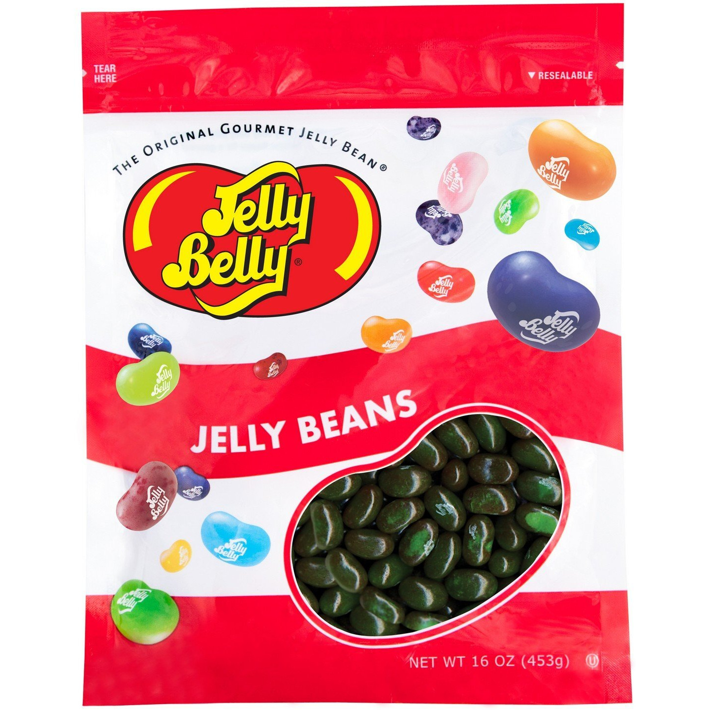 Jelly Belly Watermelon Jelly Beans - 1 Pound (16 Ounces) Resealable Bag - Genuine, Official, Straight From The Source