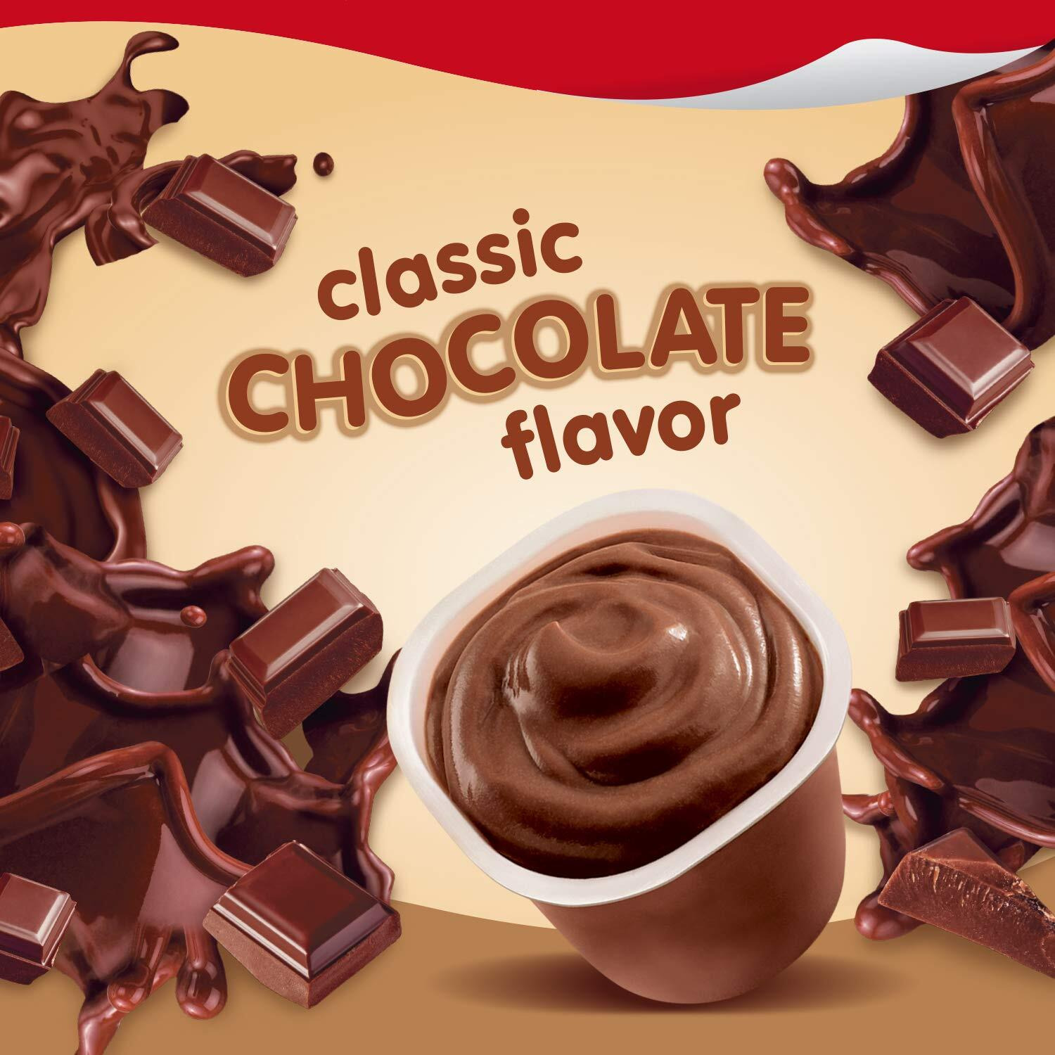Snack Pack Chocolate Pudding Cups, 4 Count, 12 Pack