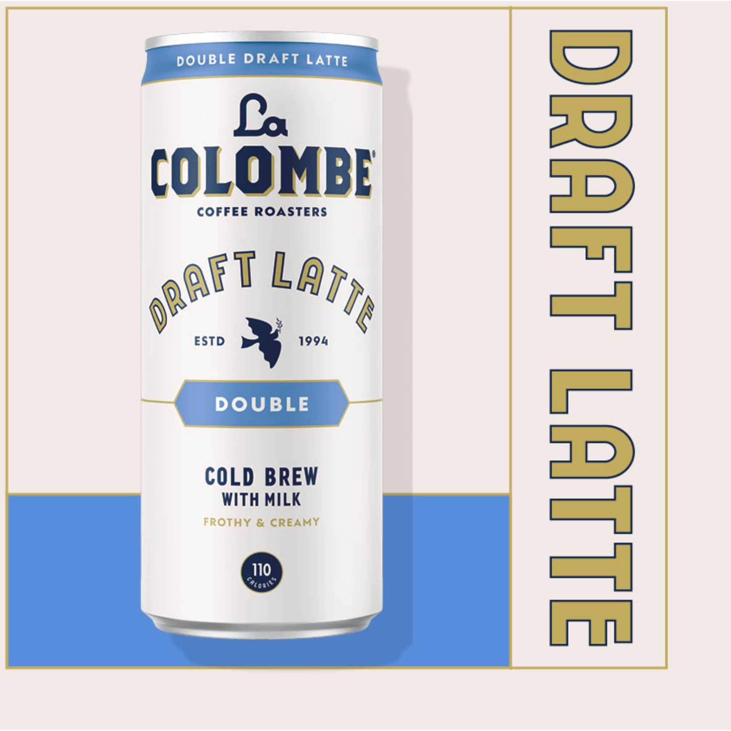 La Colombe Coffee, Double Draft Latte, 11 Fl Oz Cans (Pack Of 12), Coffeehouse Quality Cold Brew, Specialty Grade Coffee Beans, Ready-To-Drink On-The-Go
