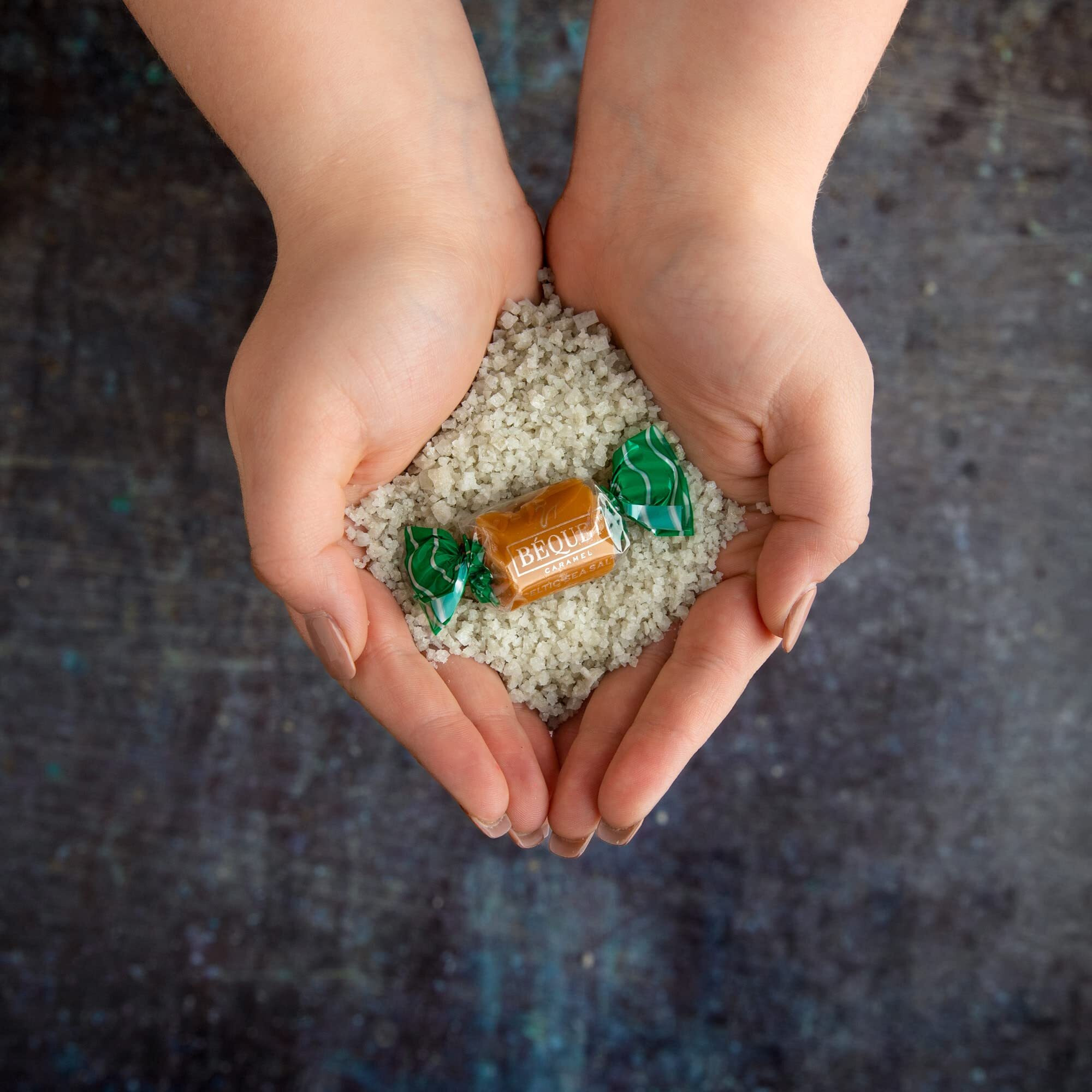 B  Quet Caramel - Celtic Sea Salt Caramel - Gourmet Caramel Candy - Salted Caramel Candy Individually Wrapped - Made In Montana - Kosher (Star D) And Gluten Free - 5 Lb Box