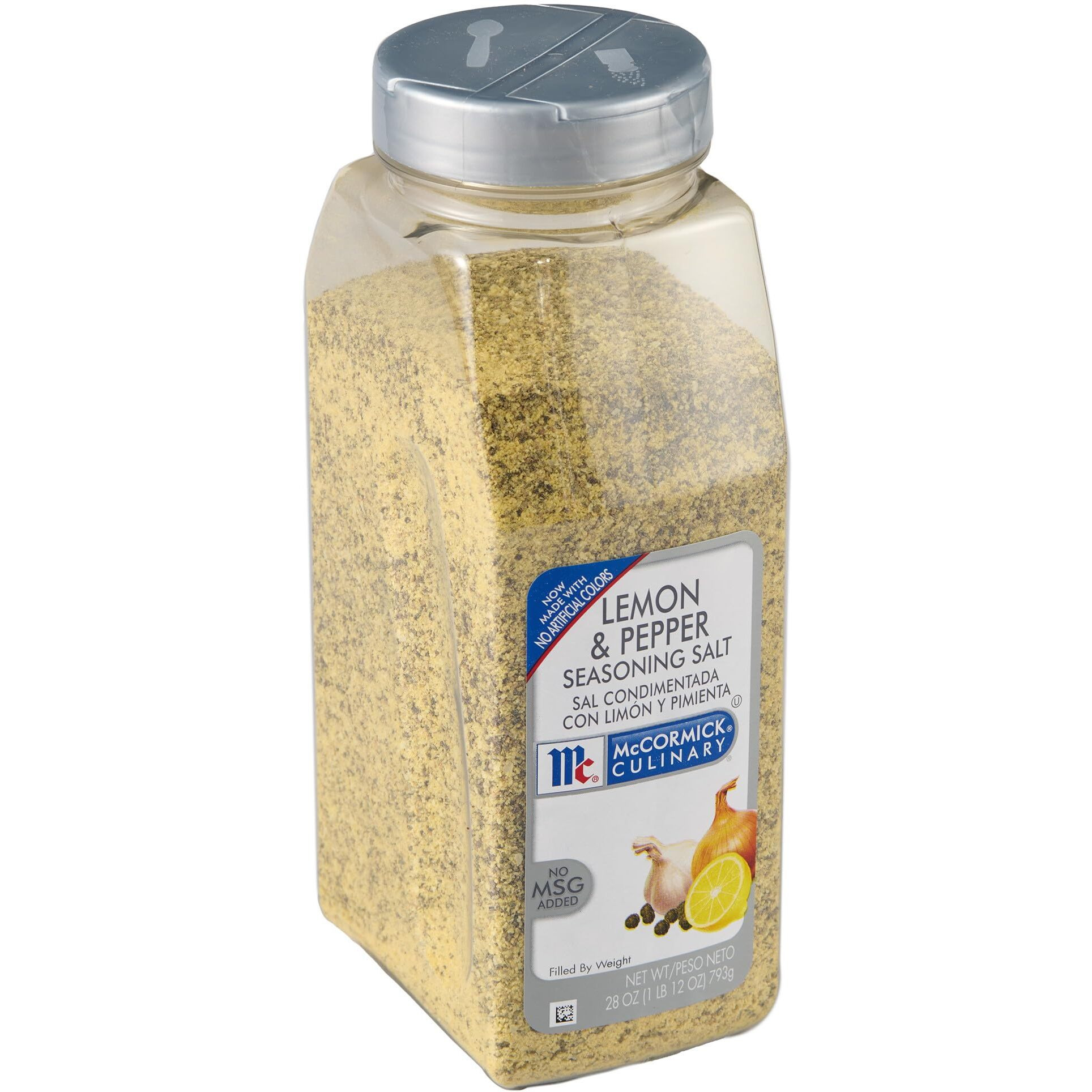 Mccormick Culinary Lemon & Pepper Seasoning Salt, 28 Oz (Pack Of 6) - Six 28 Ounce Containers Lemon Pepper Seasoning, Perfect For Asparagus, Broccoli, Brussels Sprouts, Seafood And Poultry Dishes