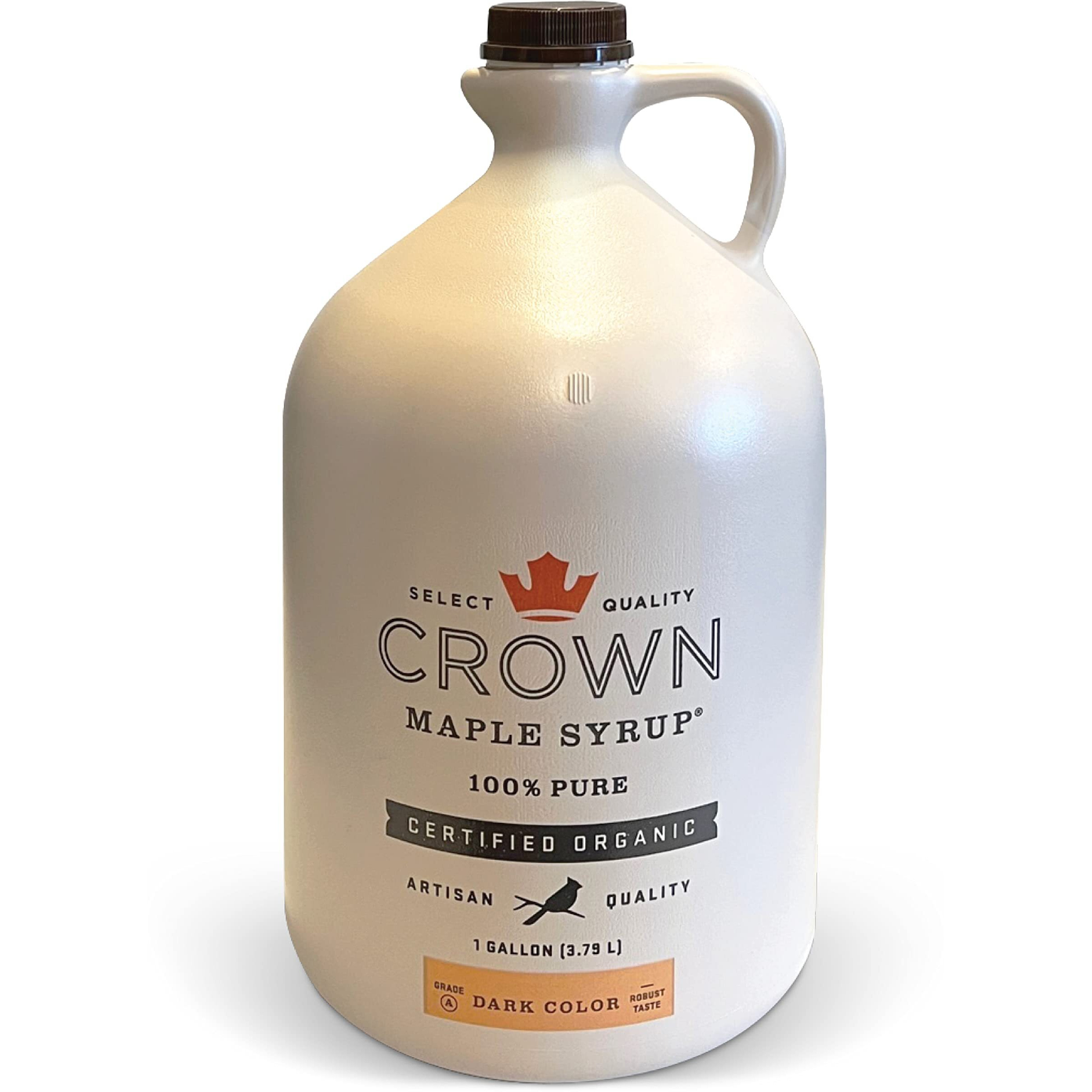 Crown Maple Organic Grade A Maple Syrup, Dark, 128 Fl. Oz (Pack Of 1)