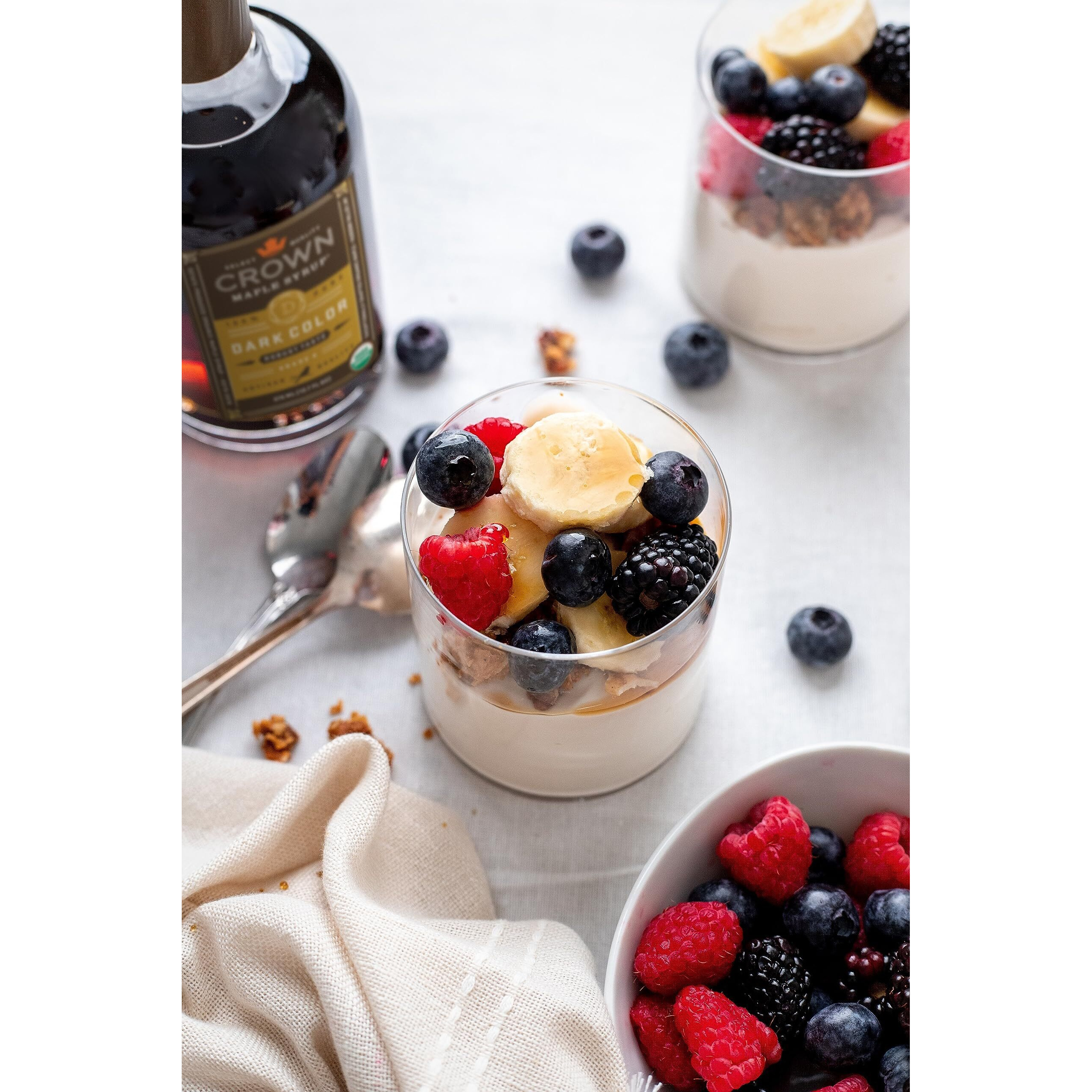 Crown Maple Organic Grade A Maple Syrup, Dark, 128 Fl. Oz (Pack Of 1)