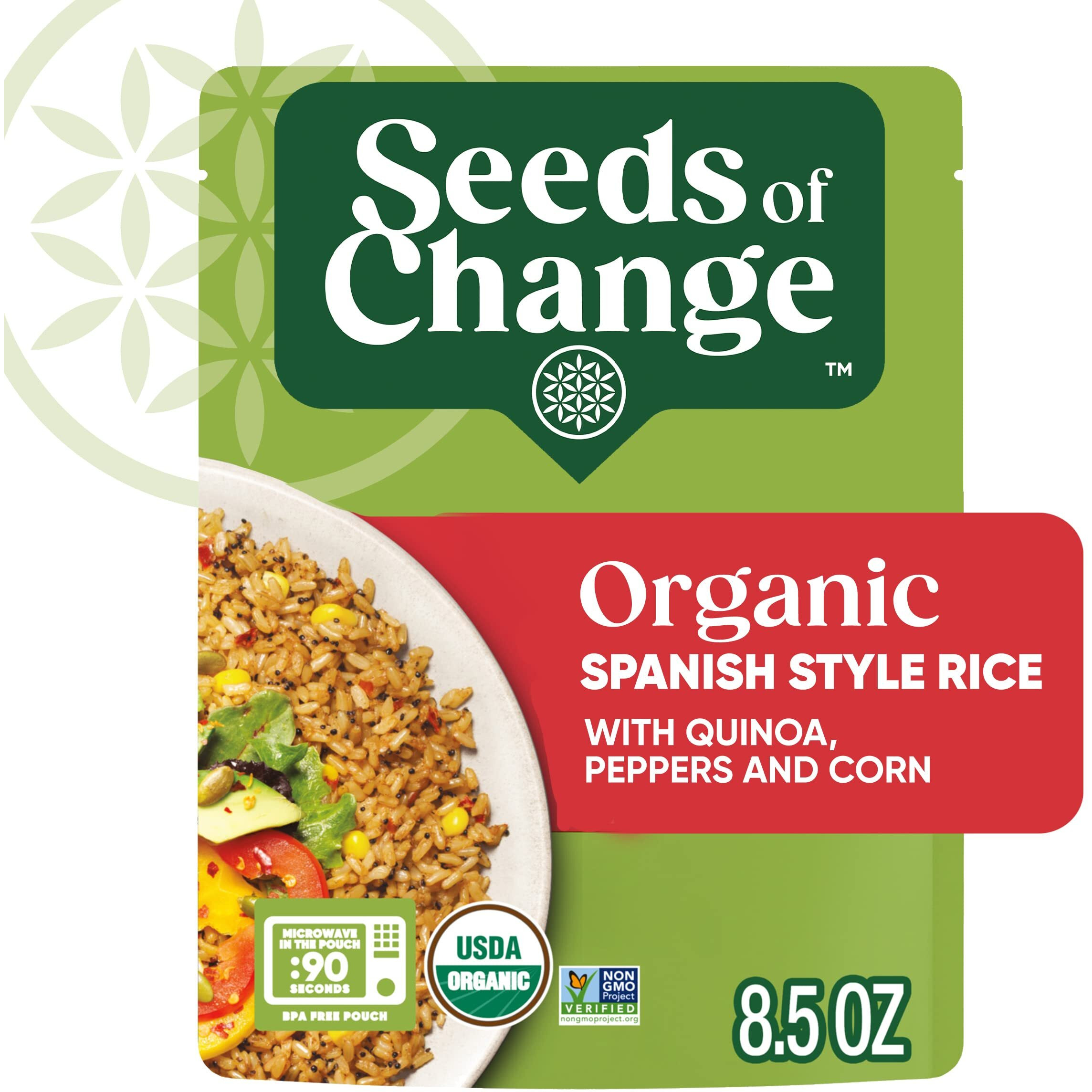 Seeds Of Change Organic Spanish Style Rice 8.5 Ounce (Pack Of 12)