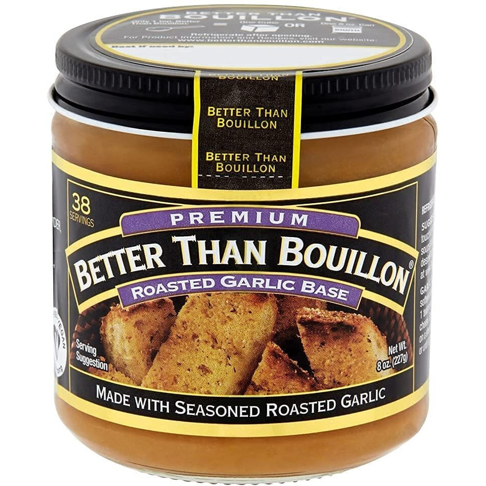 Better Than Bouillon Premium Roasted Garlic Base, Made With Seasoned Roasted Garlic, 38 Servings Per Jar, 8 Ounce (Pack Of 1)