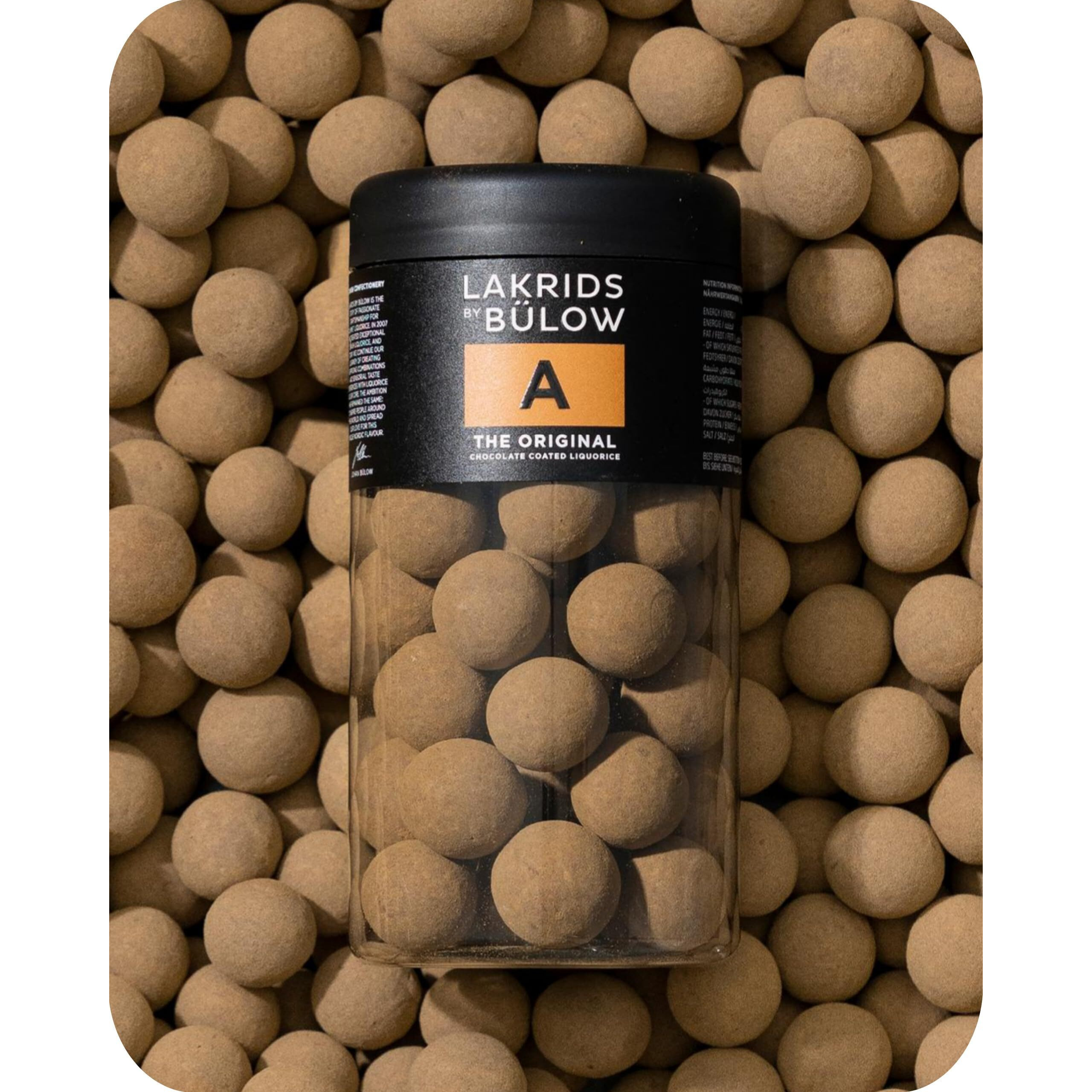 Lakrids By Blow - A - The Original - 10.4 Oz - Chocolate Coated Gourmet Licorice - Authentic Scandinavian Candy Produced In Denmark