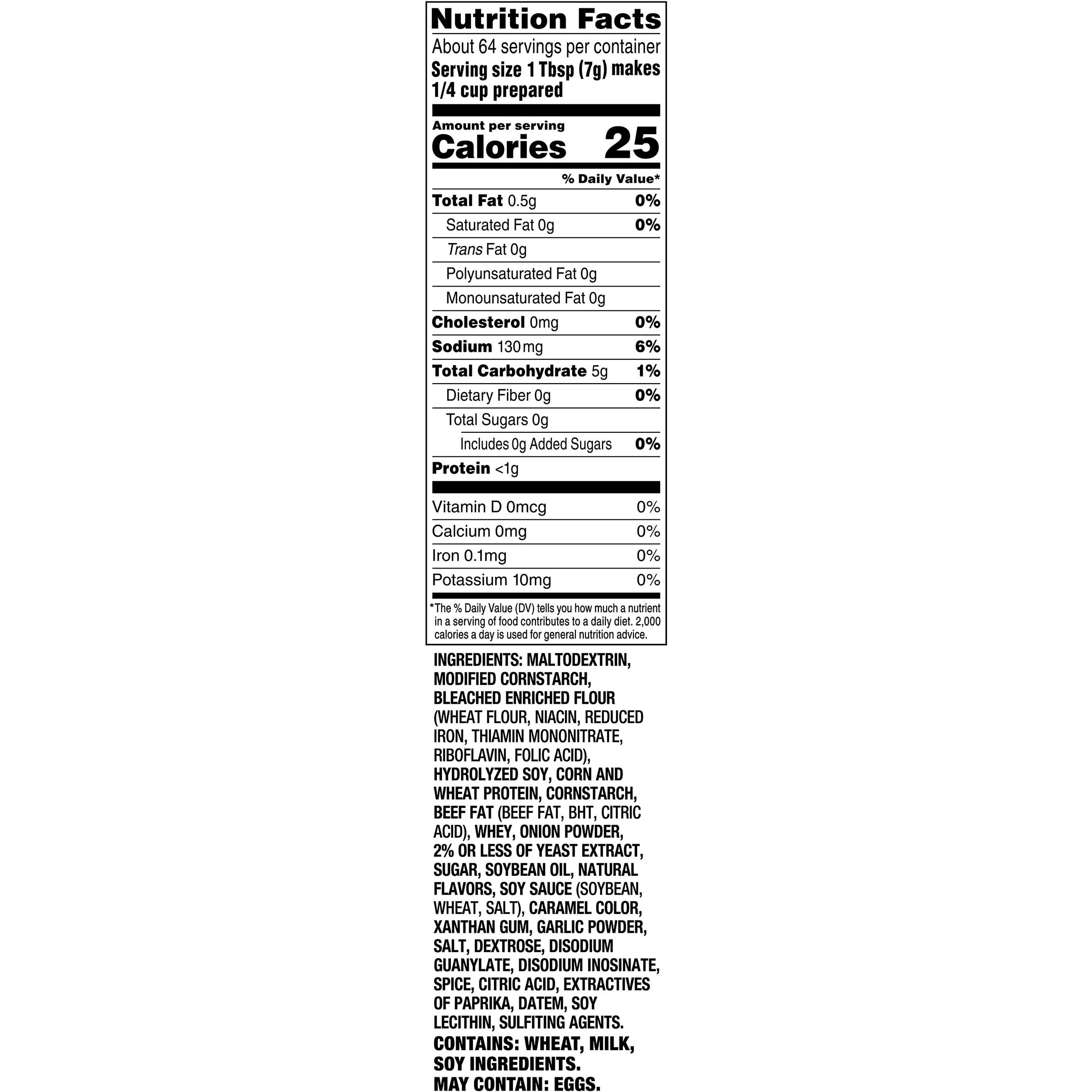 Trio Brown Gravy Mix, Brown Gravy Sauce, Low Sodium Foods, Just Add Water, 16 Oz Bag