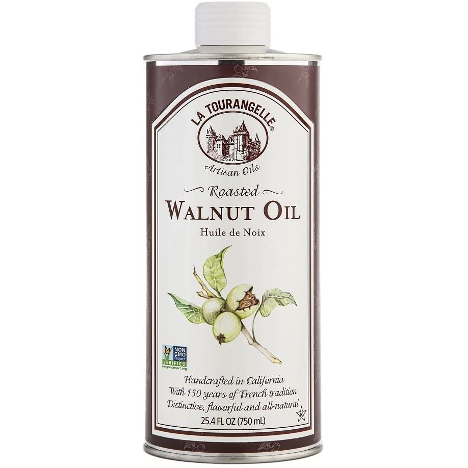 La Tourangelle, Roasted Walnut Oil, Plant-Based Source Of Omega-3 Fatty Acid, Cooking, Baking, & Beauty, 25.4 Fl Oz