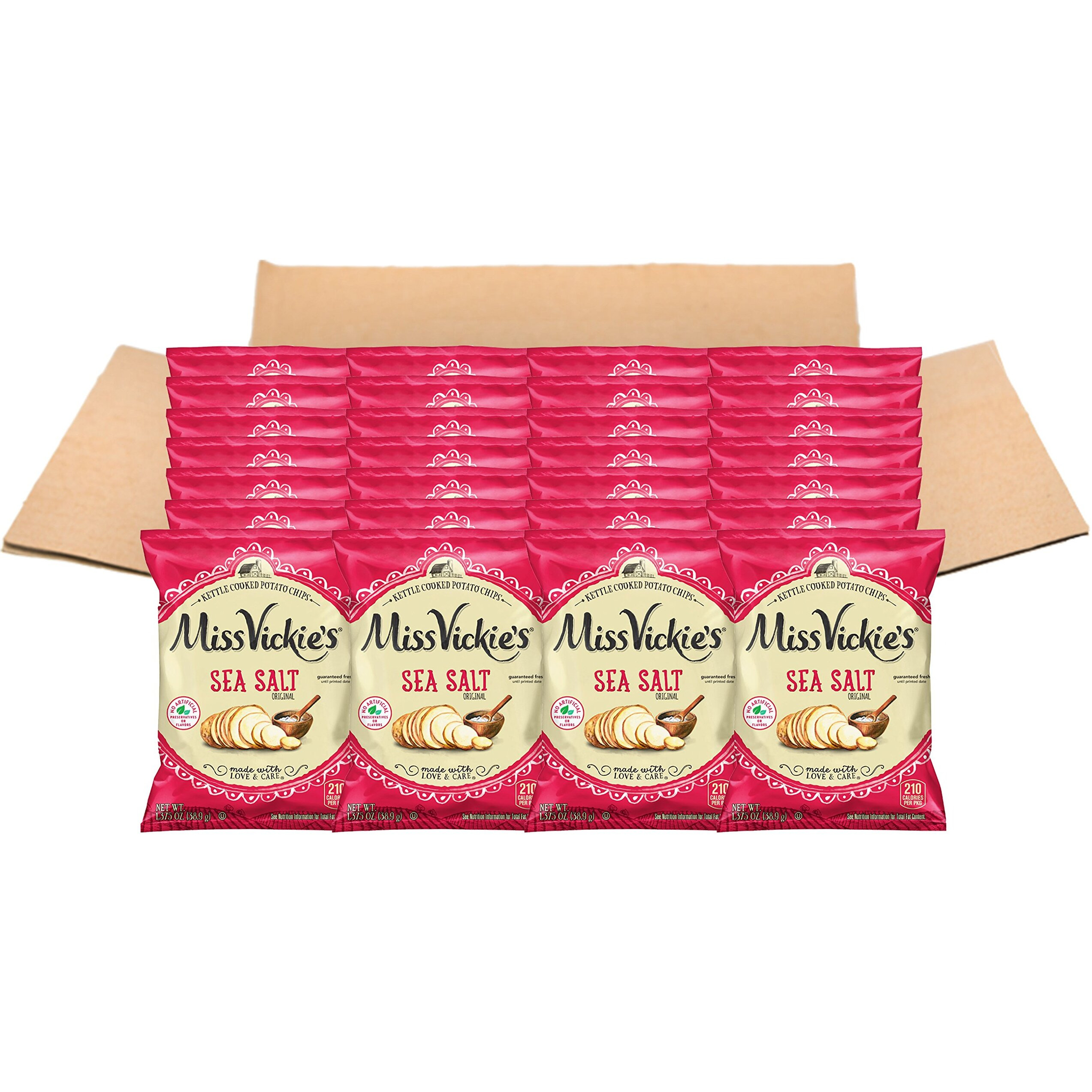 Miss Vickie's Flavored Potato Chips, Original, 28 Count,Packaging May Vary