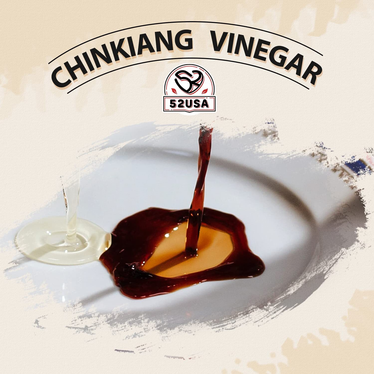 52Usa Chinese Black Vinegar, 3 Years Mature Aged Black Rice Vinegar, Chinkiang Vinegar, Zhenjiang Vinegar, 16.9 Fl. Non-Gmo Project Verified Vinegar