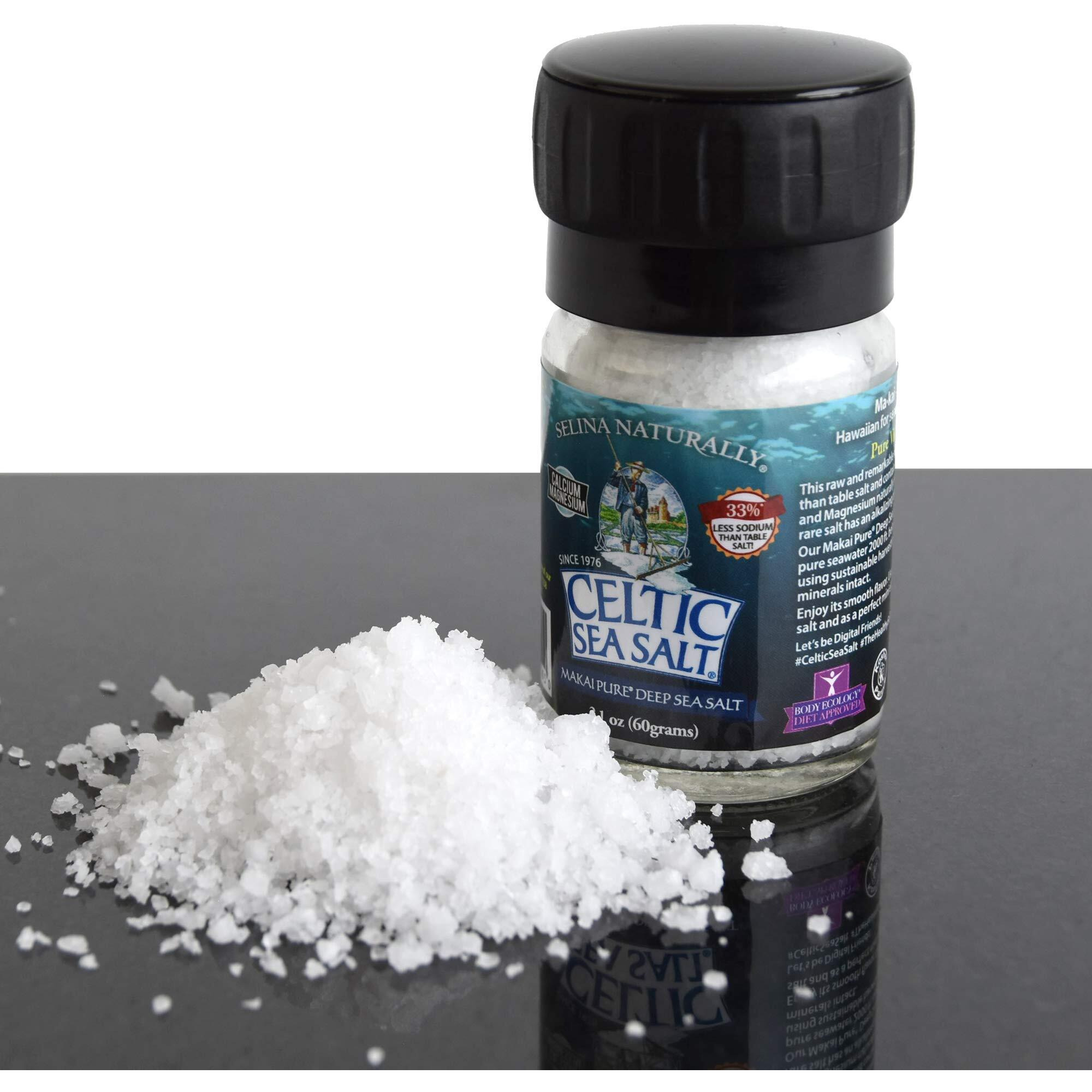 Celtic Sea Salt Makai Pure Deep Sea Salt Mini Grinder, 2.1 Ounce