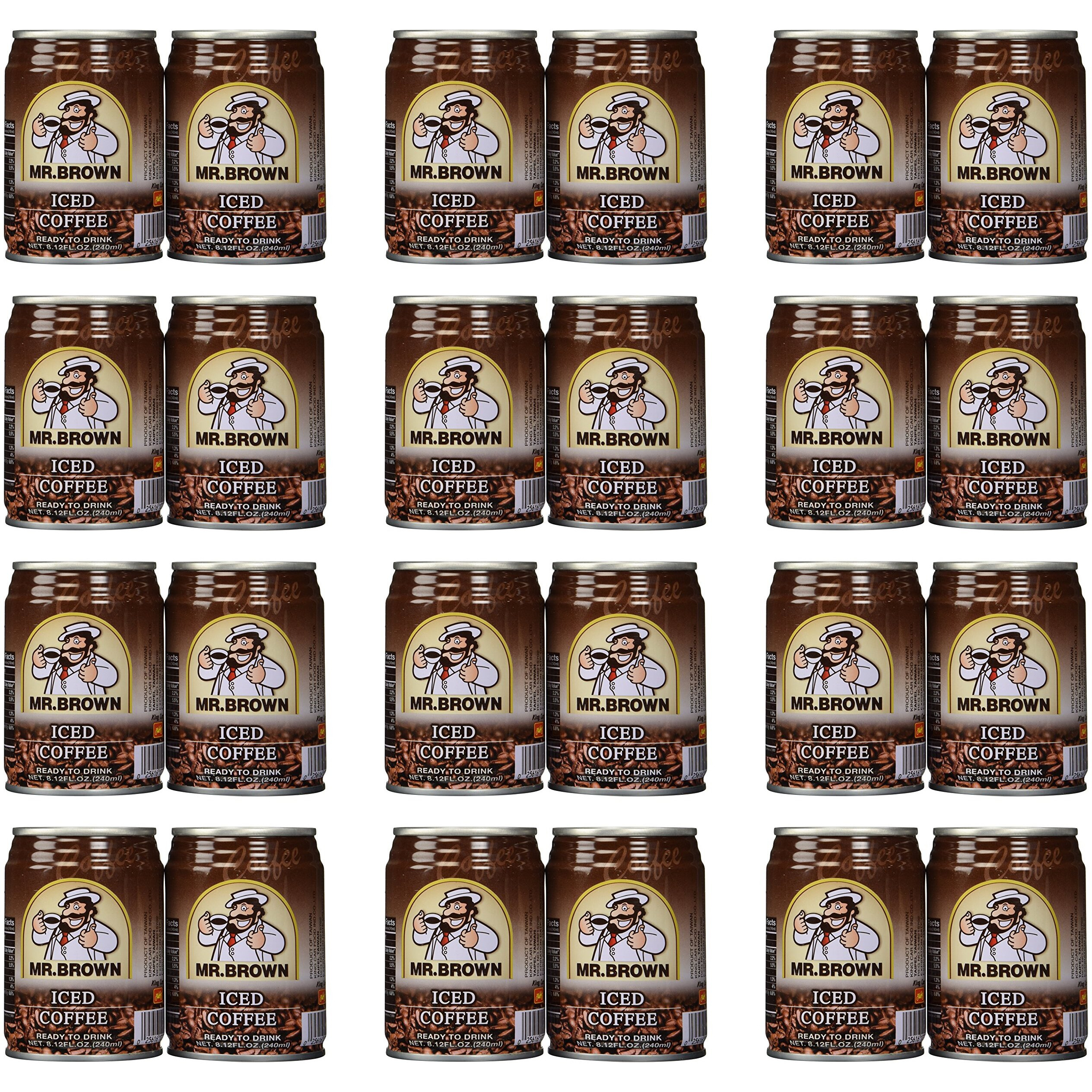 Mr. Brown Iced Coffee, 8.12-Ounce (Pack Of 24)