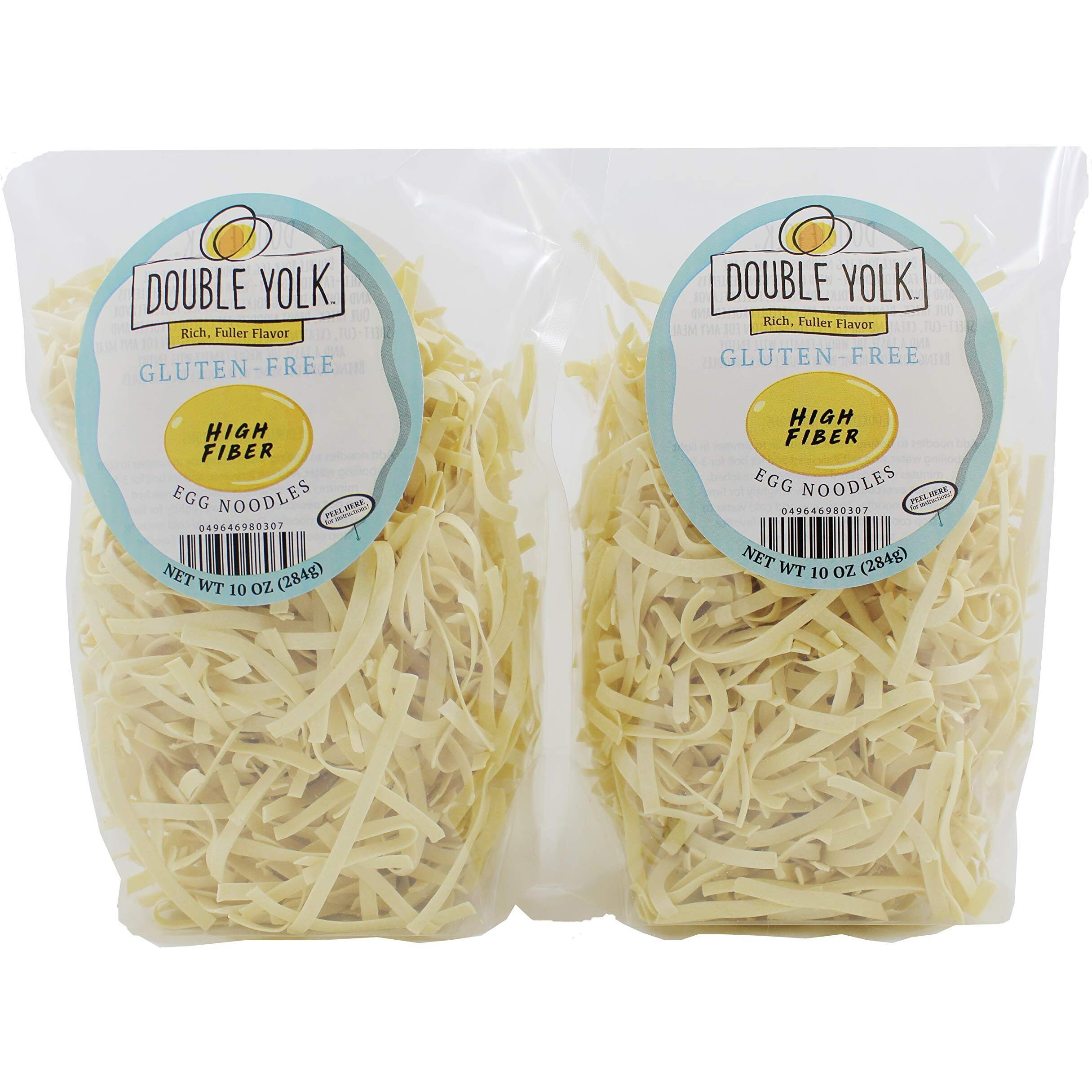 Double Yolk Gluten Free High Fiber Egg Noodles, 10 Ounce Bag (Pack Of 2)