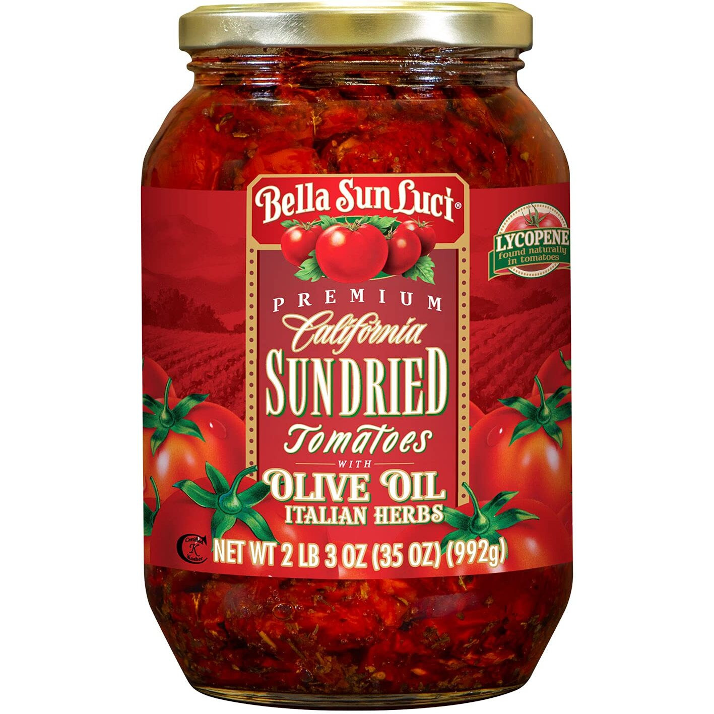 35 Oz Bella Sun Luci Sun Dried Tomatoes Halves In Olive Oil