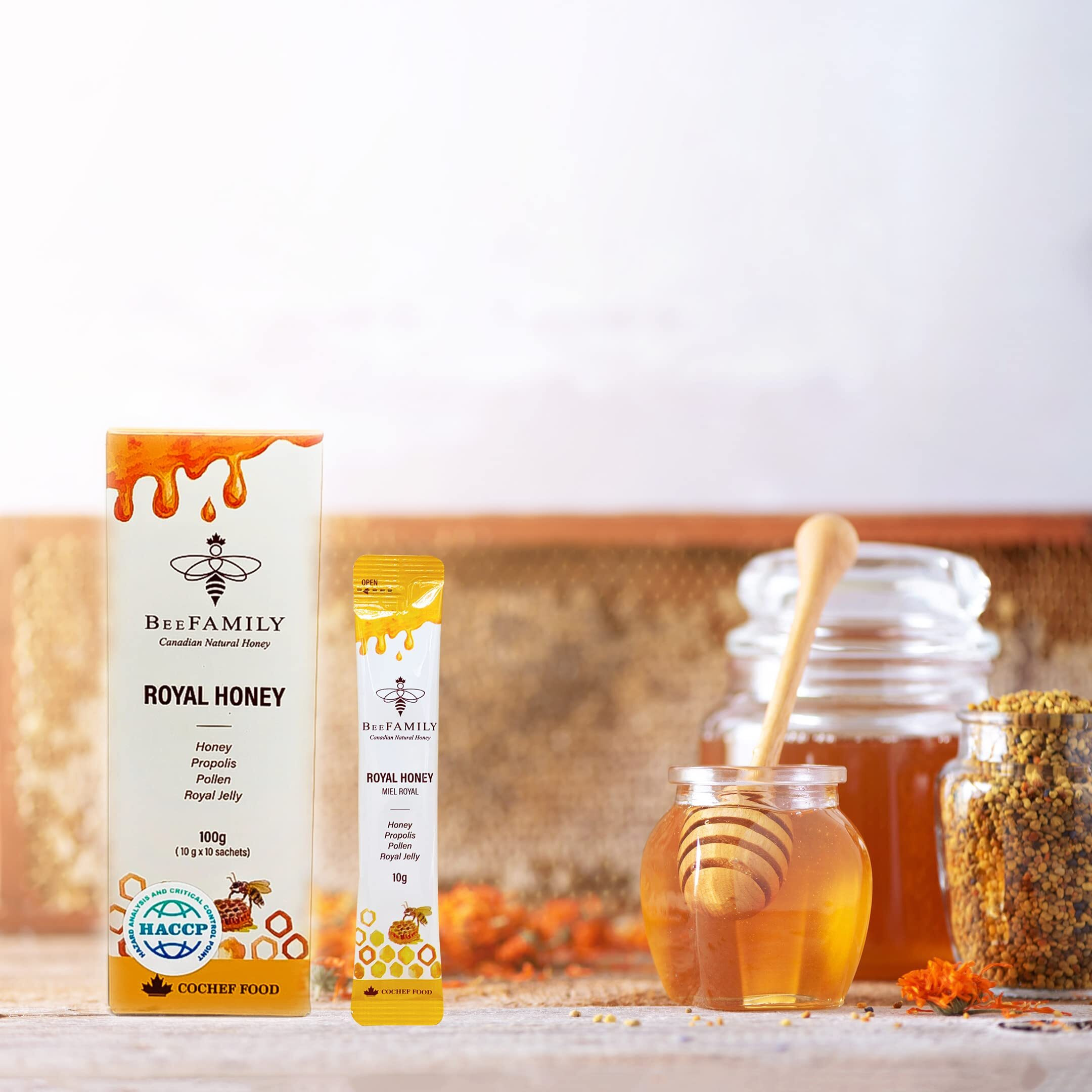 Bee Family - Royal Honey Stick - 10X10G Sachets