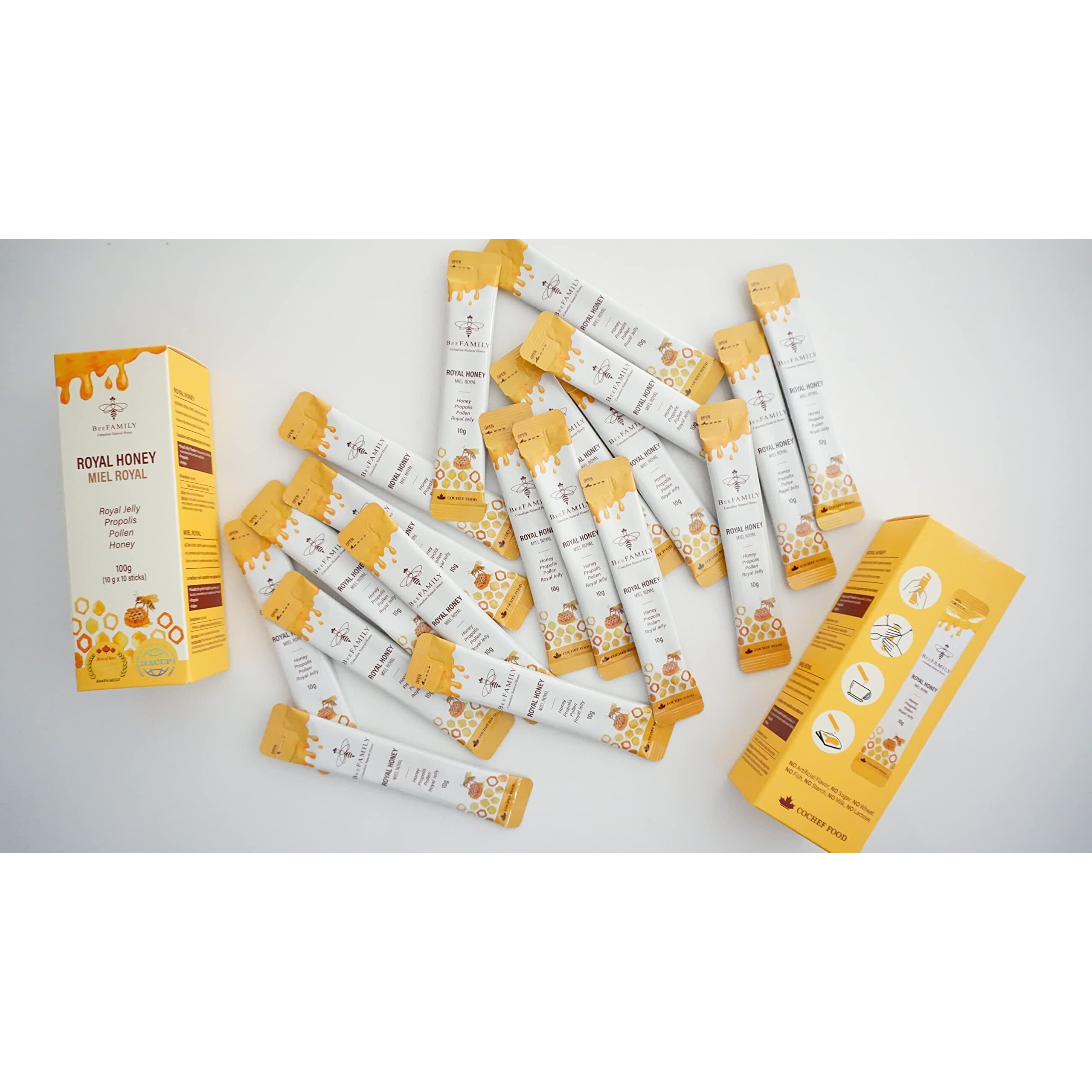 Bee Family - Royal Honey Stick - 10X10G Sachets