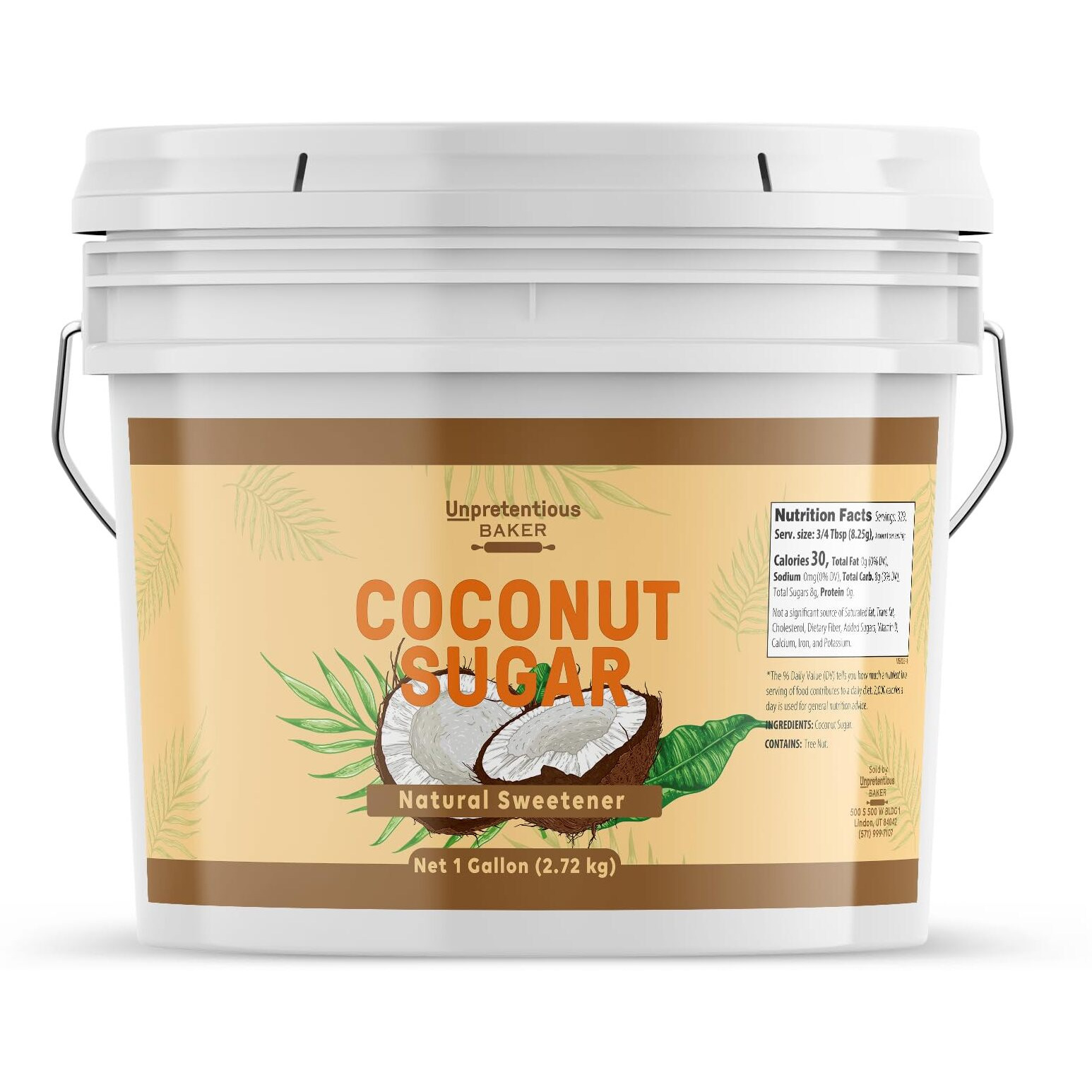 Unpretentious Coconut Sugar (1 Gallon)