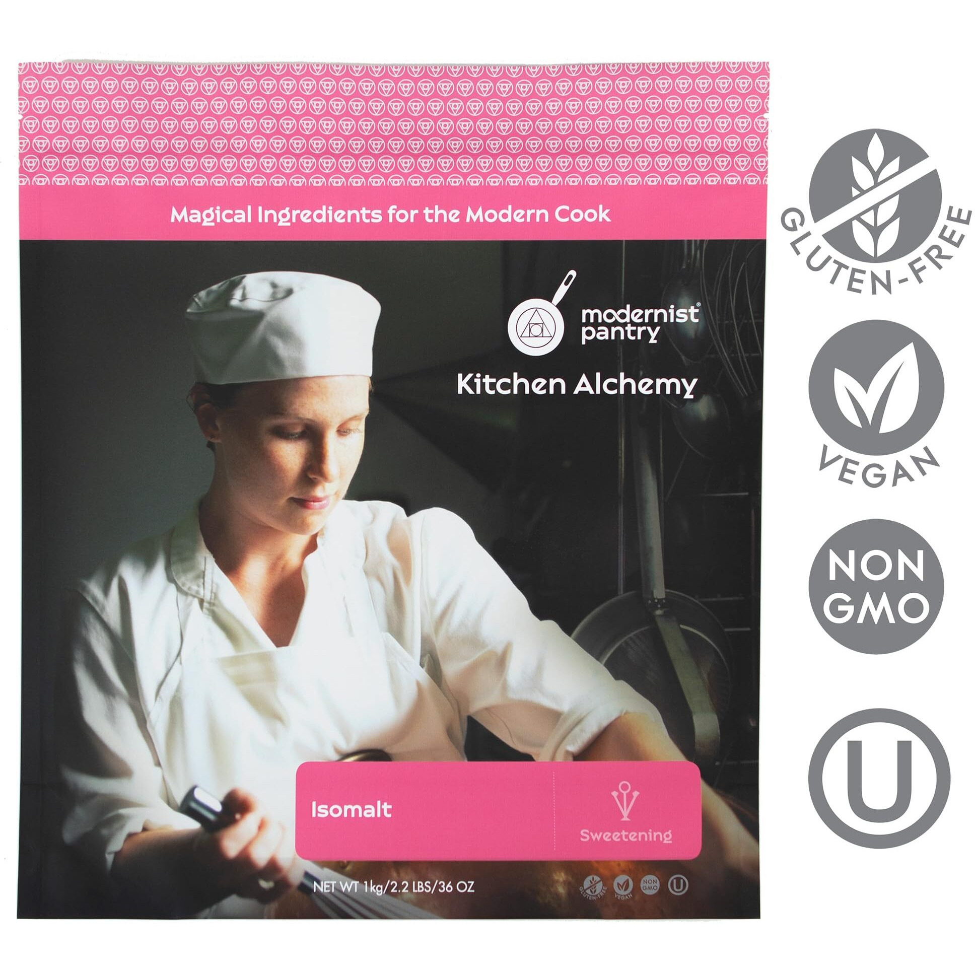 Pure Isomalt  Non-Gmo Vegan Ou Kosher Certified - 1 Kg (2.2 Lbs)