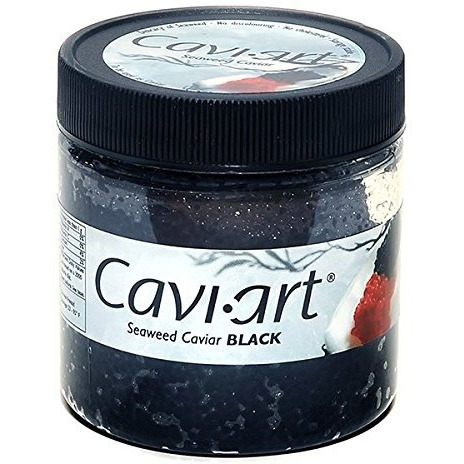 Caviart Award-Winning Vegan Caviar - Black Seaweed Flavor 3.5 Oz (Black Caviart)