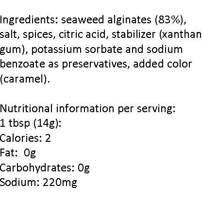 Caviart Award-Winning Vegan Caviar - Black Seaweed Flavor 3.5 Oz (Black Caviart)