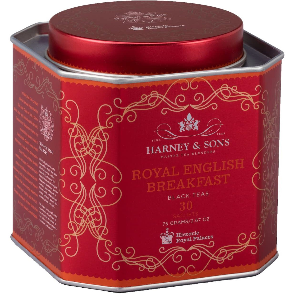 Harney And Sons Royal English Breakfast, Black 30 Sachets Per Tin - Pack Of 2