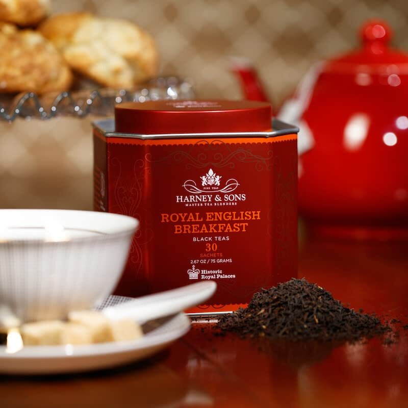Harney And Sons Royal English Breakfast, Black 30 Sachets Per Tin - Pack Of 2
