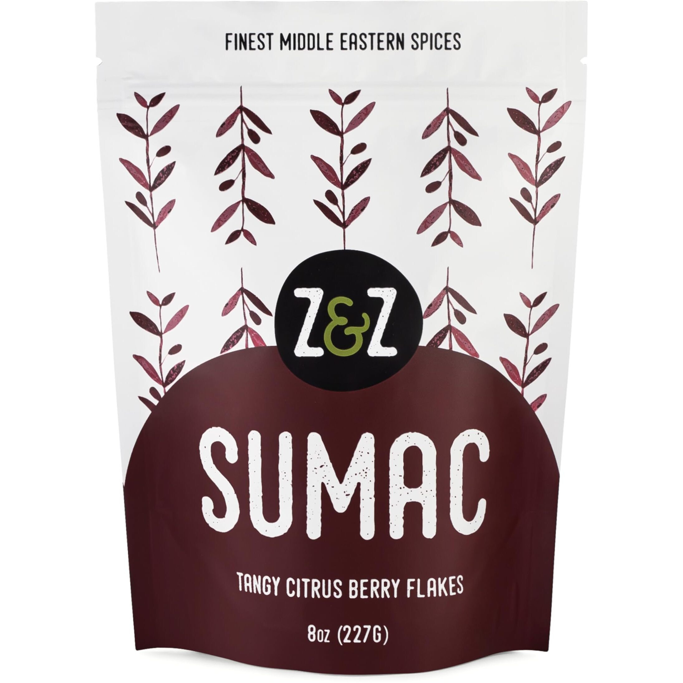Sumac By Z&Z | Ground Sumac Spice Made From Fresh Tangy Citrus (Sumac) Berries | Turkish Sumac Seasoning For Marinades, Salads, Rice, & Hummus | Authentic Middle Eastern & Mediterranean Taste, 8 Oz