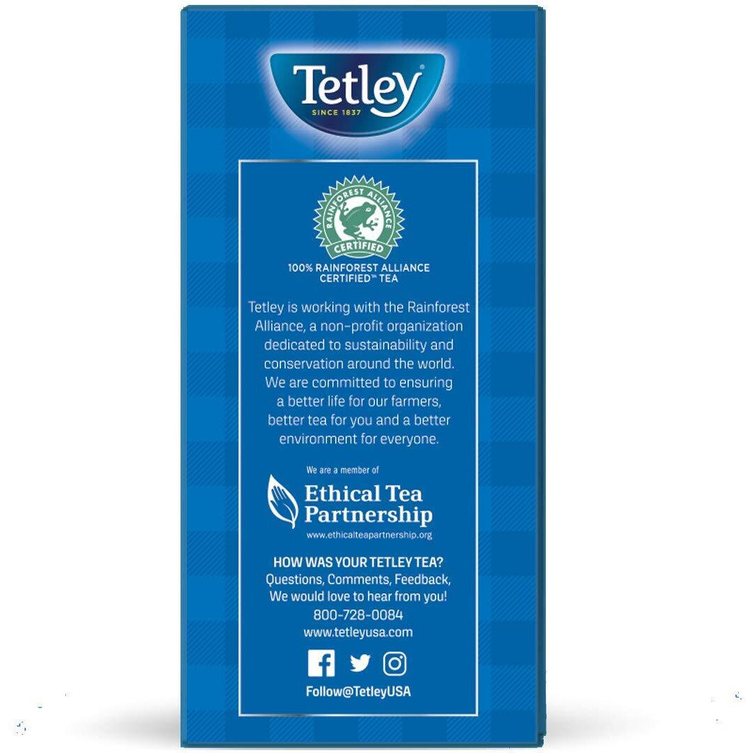 Tetley Classic Blend Decaf Premium Black Tea, Decaffinated Tea, Rainforest Alliance Certified, 72 Tea Bags (Pack Of 12)