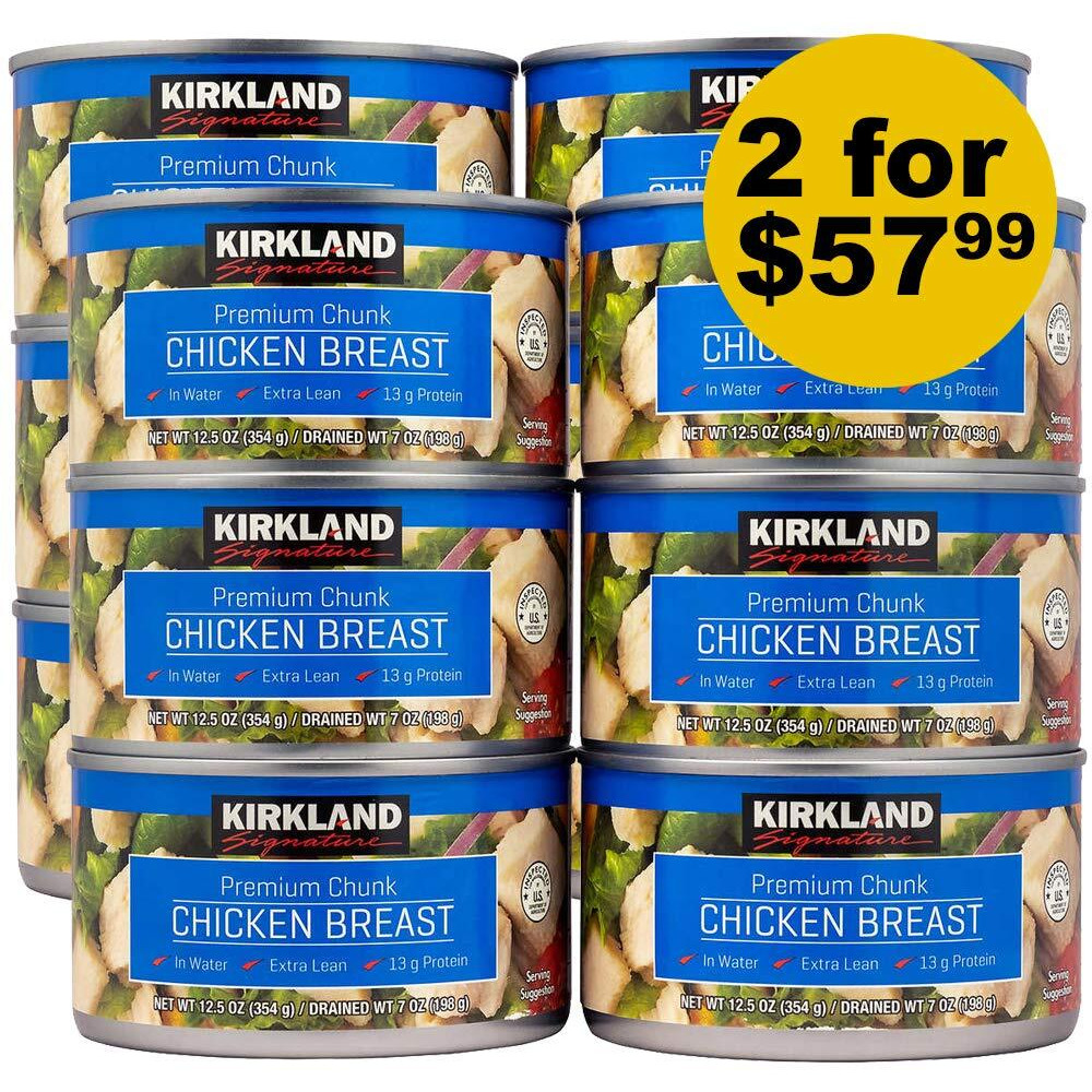 Kirkland Signature Chicken Breast, 12.5 Oz - 6 Count (Pack Of 2) | Total 12 Count