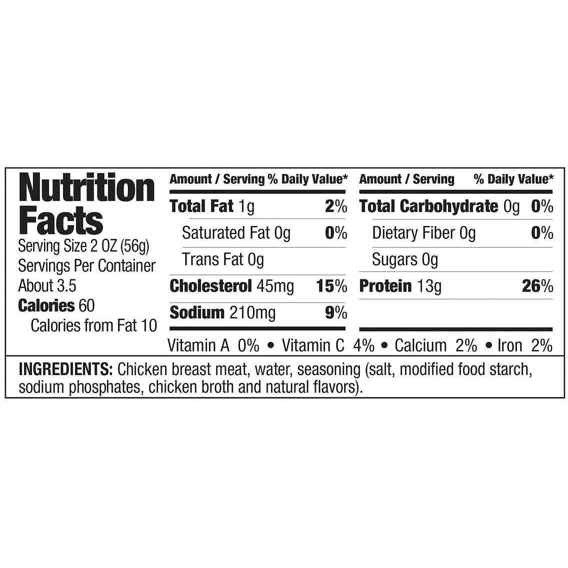 Kirkland Signature Chicken Breast, 12.5 Oz - 6 Count (Pack Of 2) | Total 12 Count