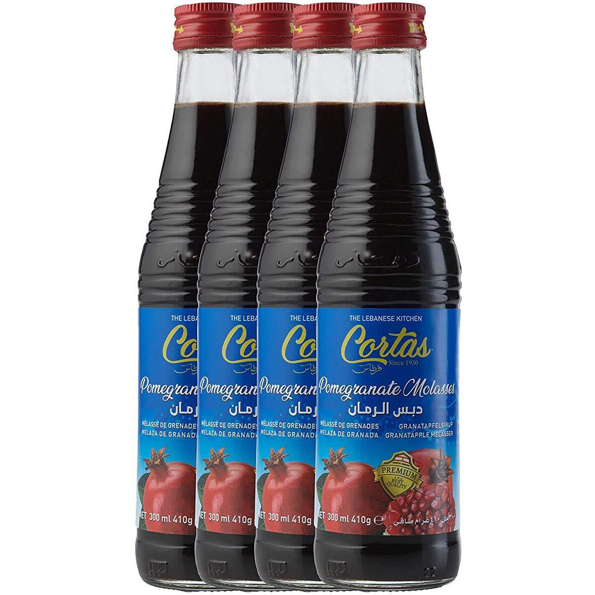 Cortas Pomegranate Molasses, 10 Fl Oz (Pack Of 4)