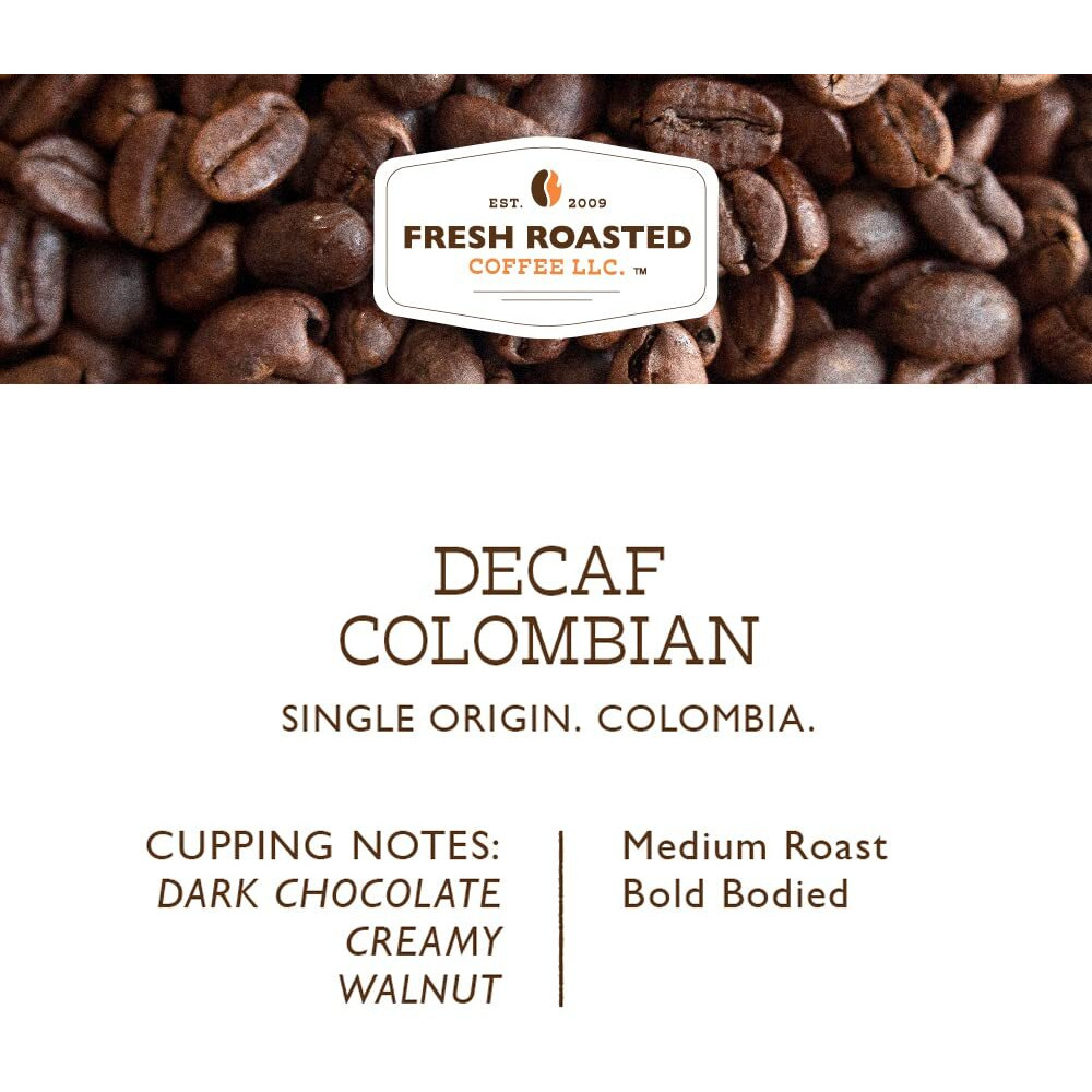 Fresh Roasted Coffee, Decaf Colombian, Kosher, Pre-Ground Fractional Packs, 1.75 Ounce, 42 Count