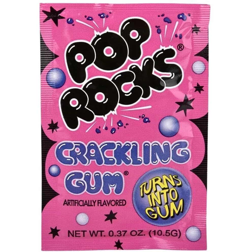 Pop Rocks Bubblegum, 0.37 Oz, 24 Count