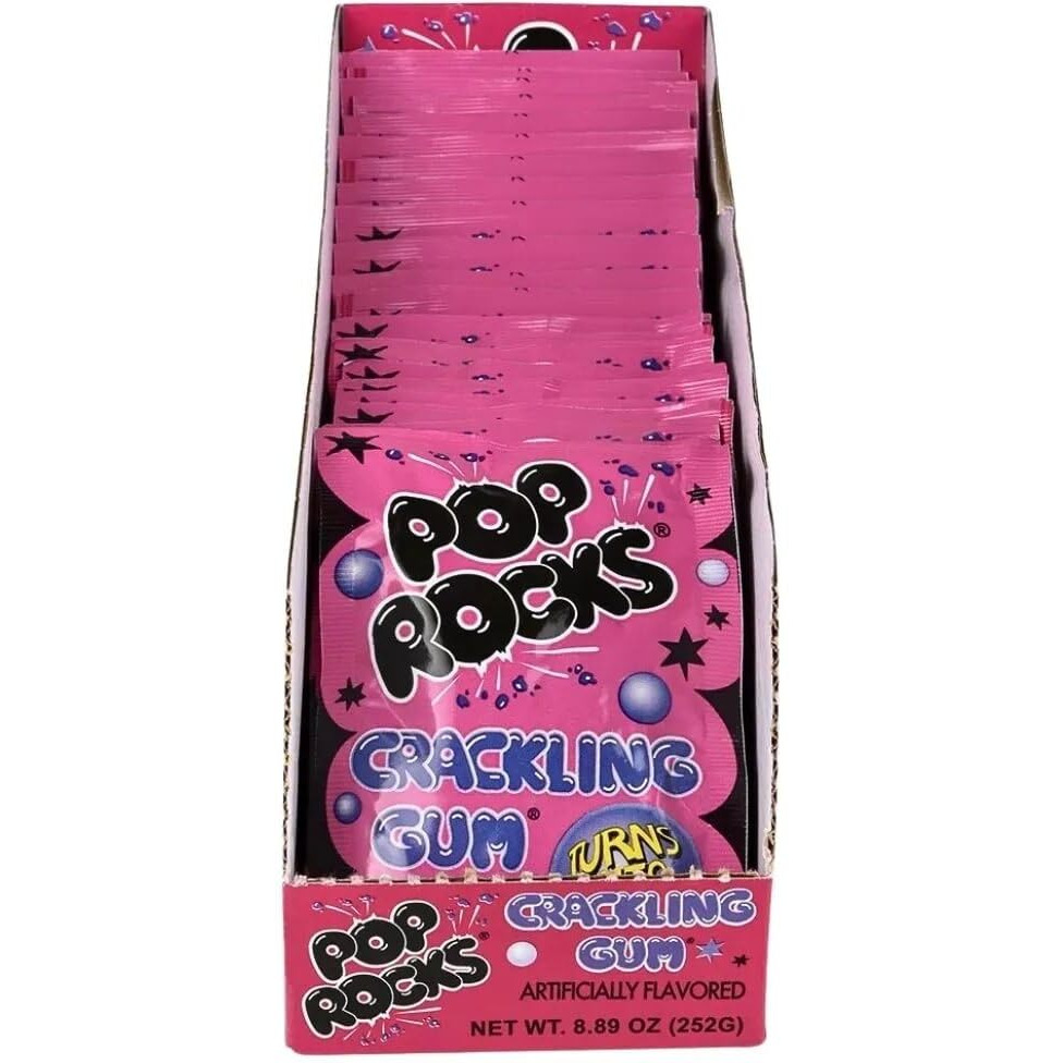Pop Rocks Bubblegum, 0.37 Oz, 24 Count