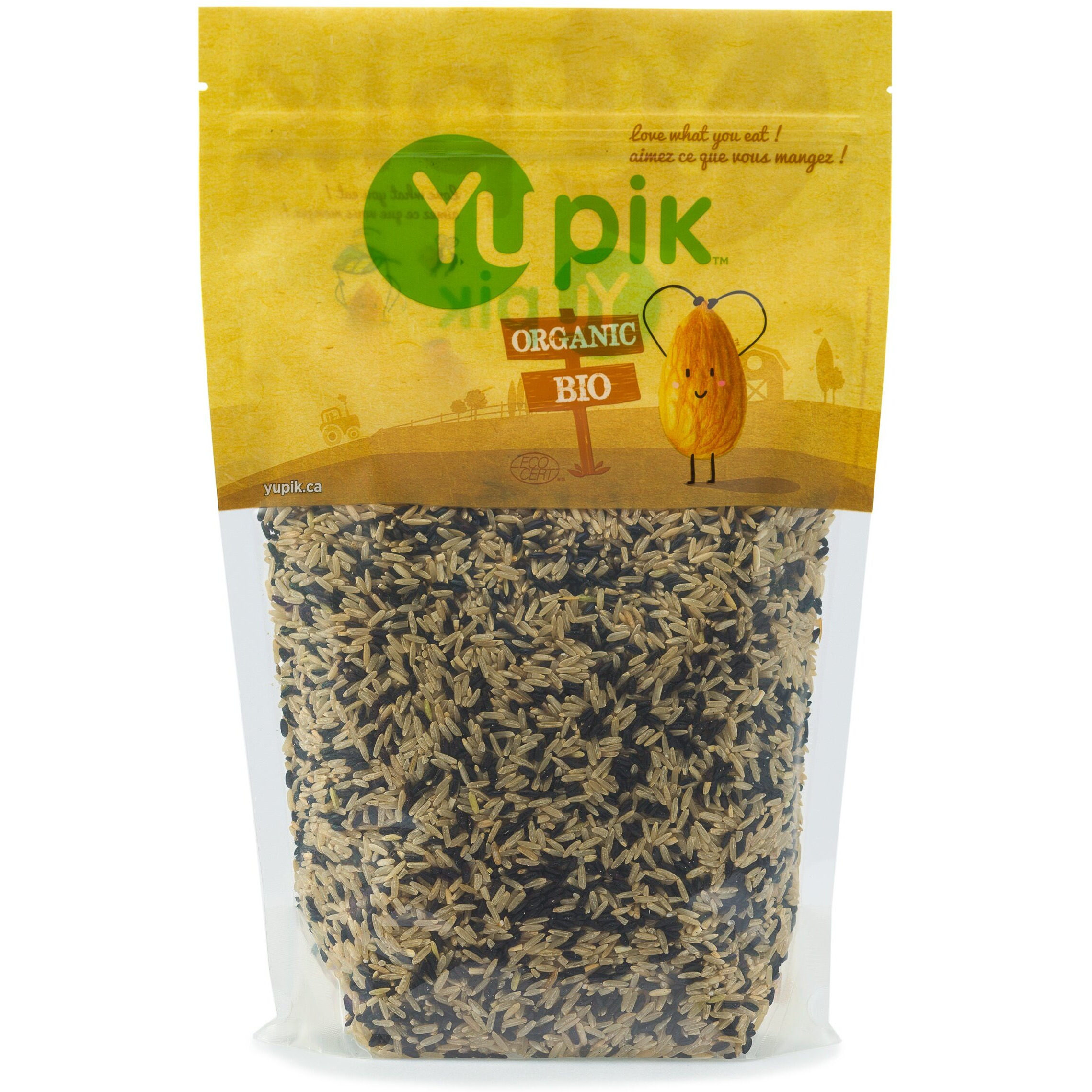 Yupik Organic Ancient Black Rice Mix, 2.2 Lb, Non-Gmo, Vegan, Kosher, Brown & Black Whole Grain Rice Blend, Salt-Free, Source Of Fiber, Easy Preparation, Ideal For Recipes, Side Dishes, Salads & More