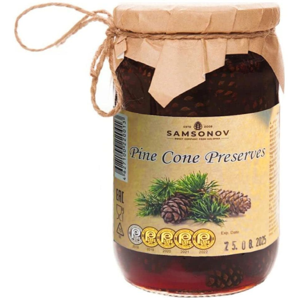 Pine Cone Jam Preserves With Baby Pine Cones 480G/ 16.93 Oz By Samsonov And Partners