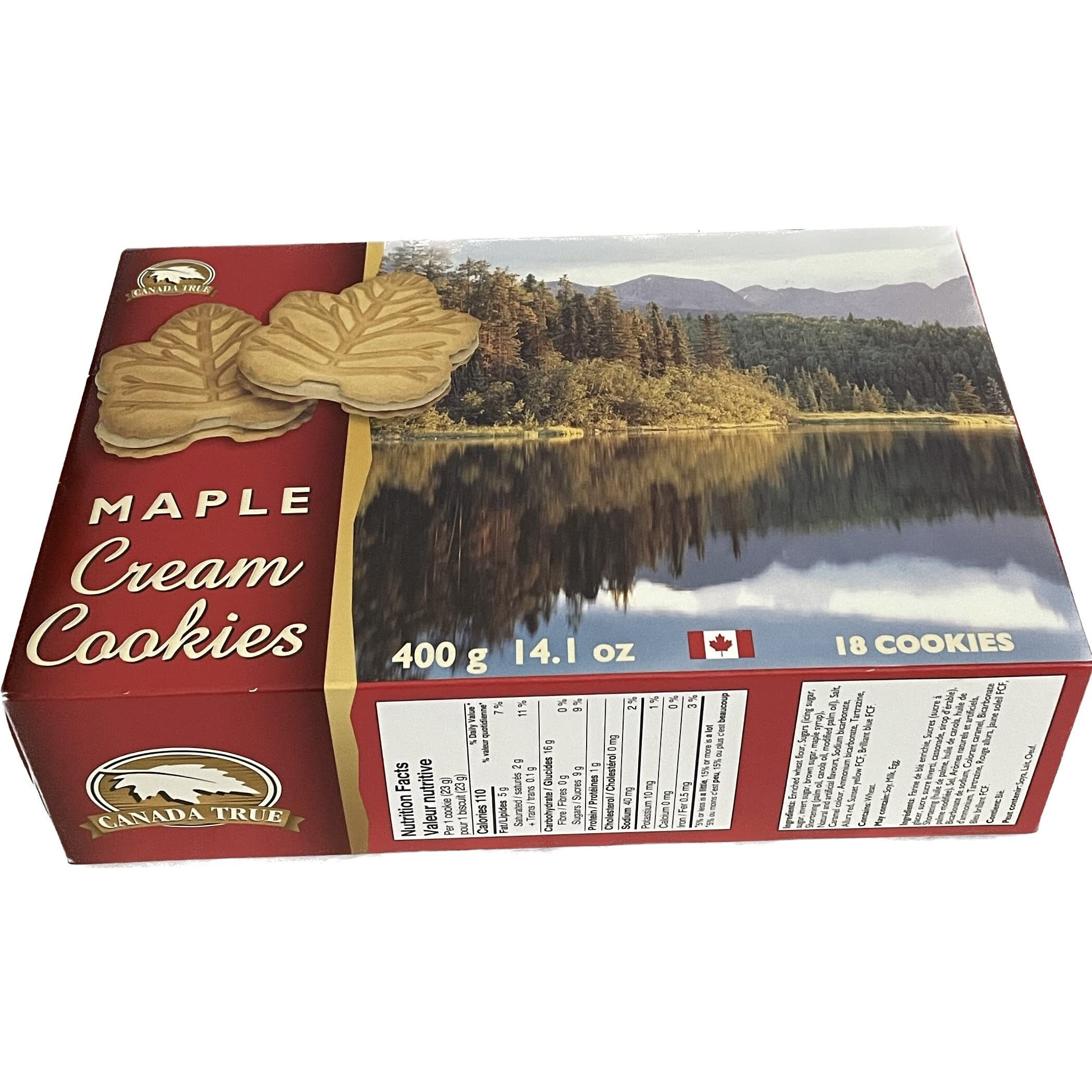 Canada True Premium Maple Cream Cookie With 100% Pure Maple Syrup - Product Of Canada