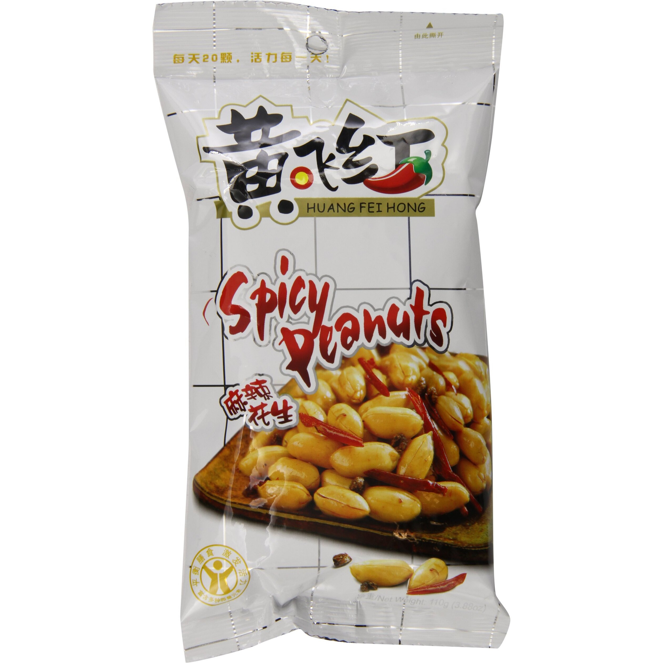 Huang Fei Hong Spicy Crispy Peanut, 3.88 Ounce (Pack Of 4)
