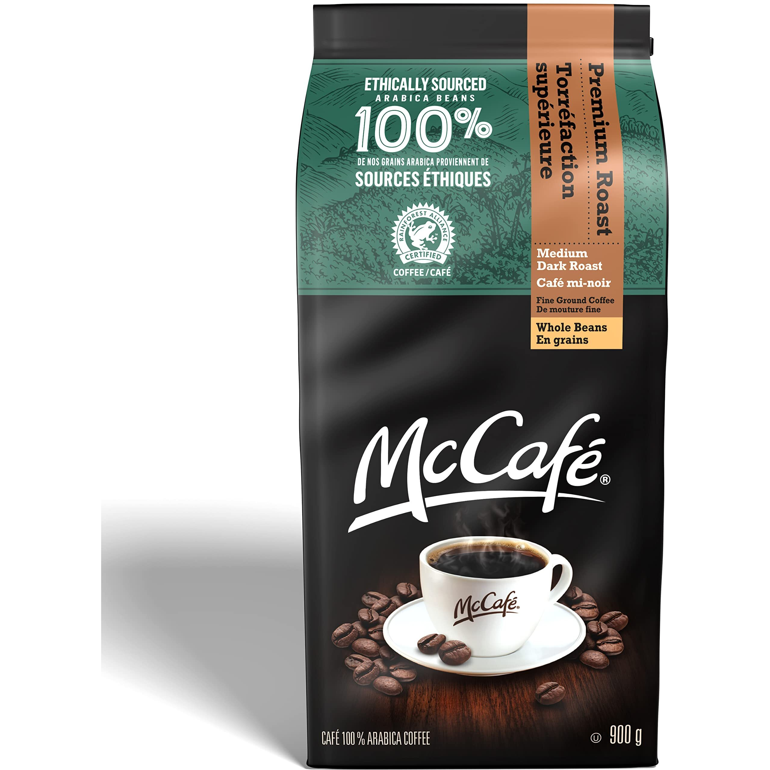 Mccafe Medium Dark Premium Roast Whole Beans, 900G/31.7 Oz., {Imported From Canada}