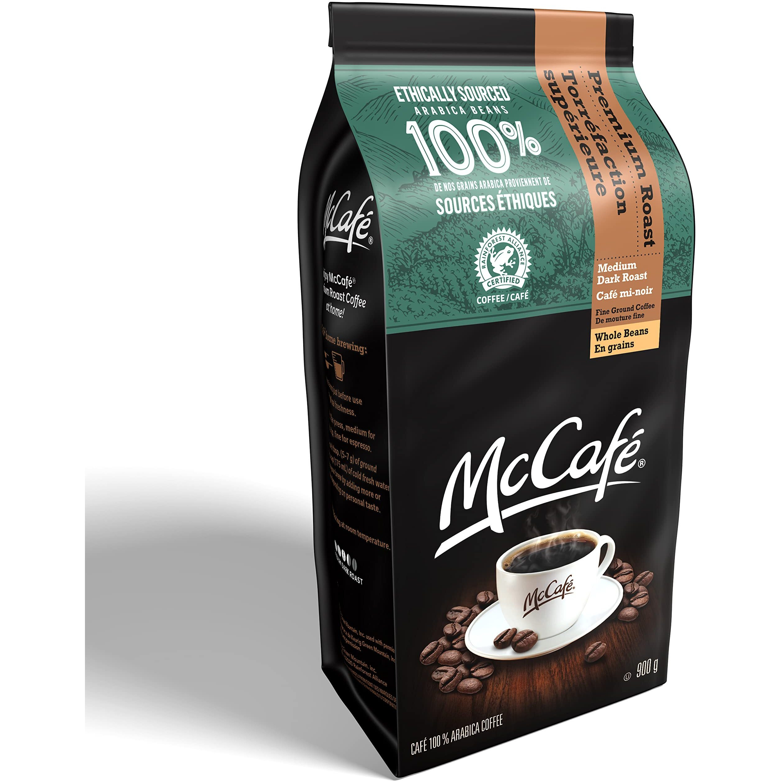 Mccafe Medium Dark Premium Roast Whole Beans, 900G/31.7 Oz., {Imported From Canada}