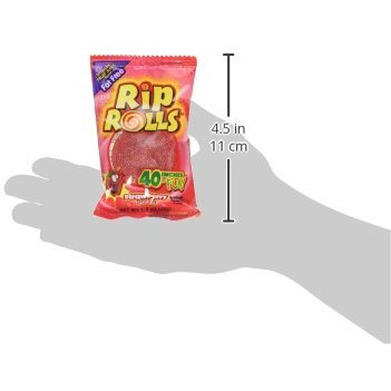 Rip Rolls 24 Count Strawberry, 1.4 Ounce (Pack Of 24)